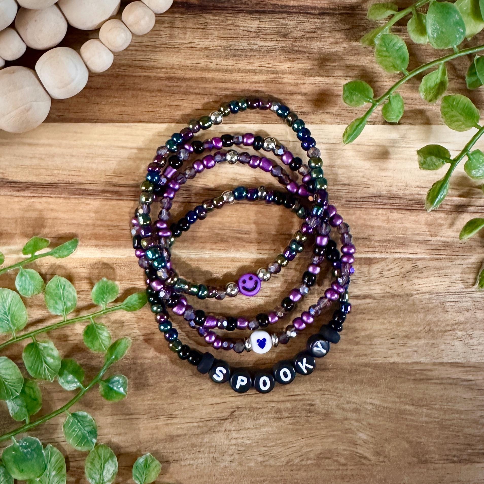 Halloween Bracelet Stack | Halloween Bracelets | Friendsh...