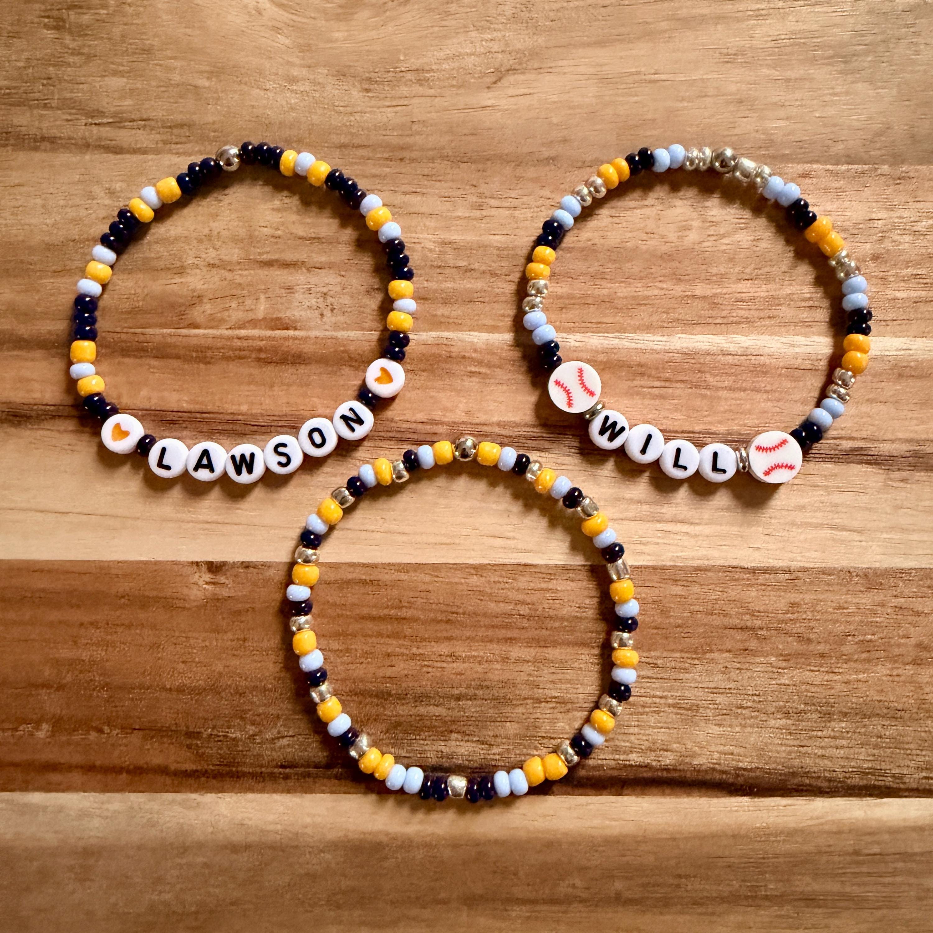 Baseball Team Name Bracelets view 2