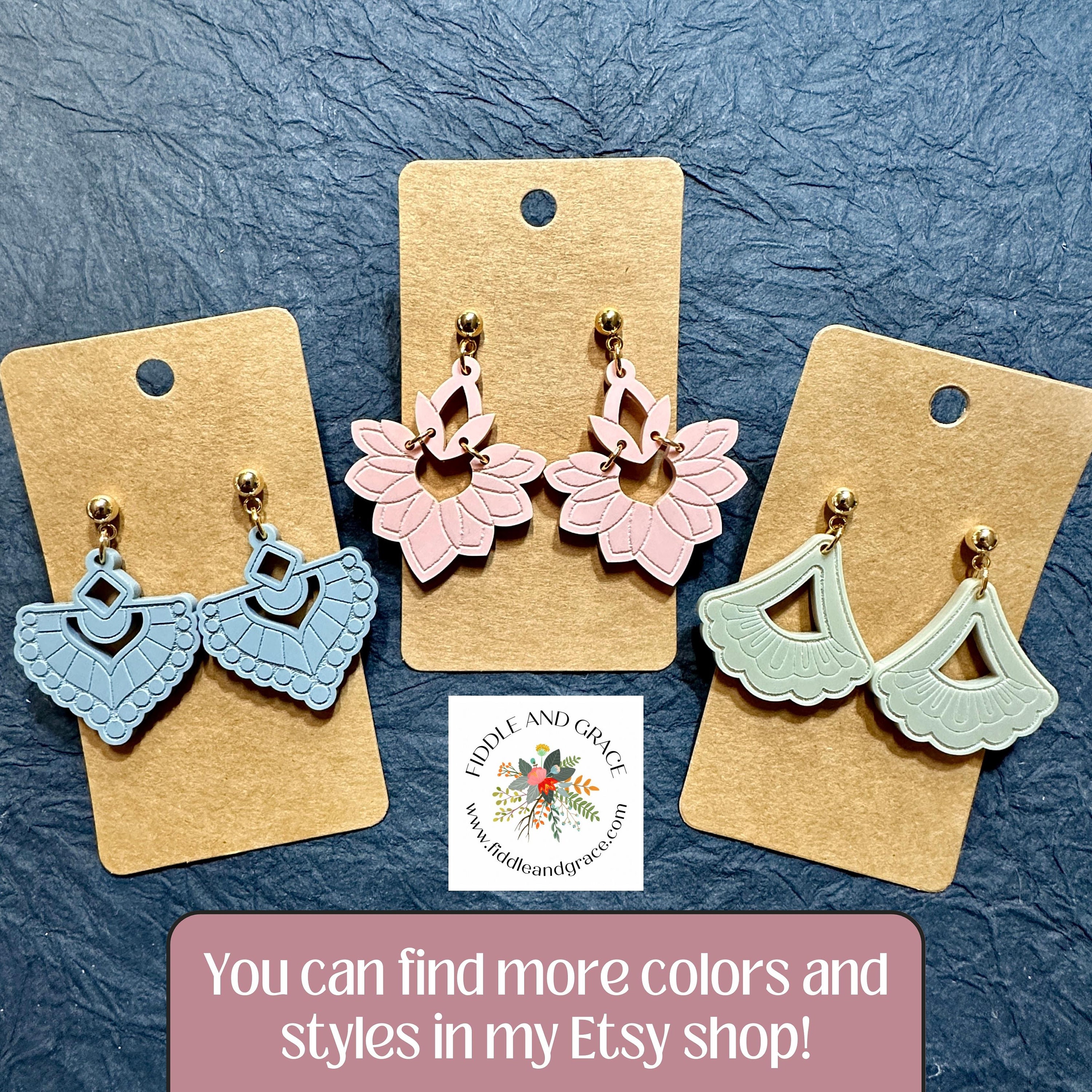 Acrylic Earrings view 3