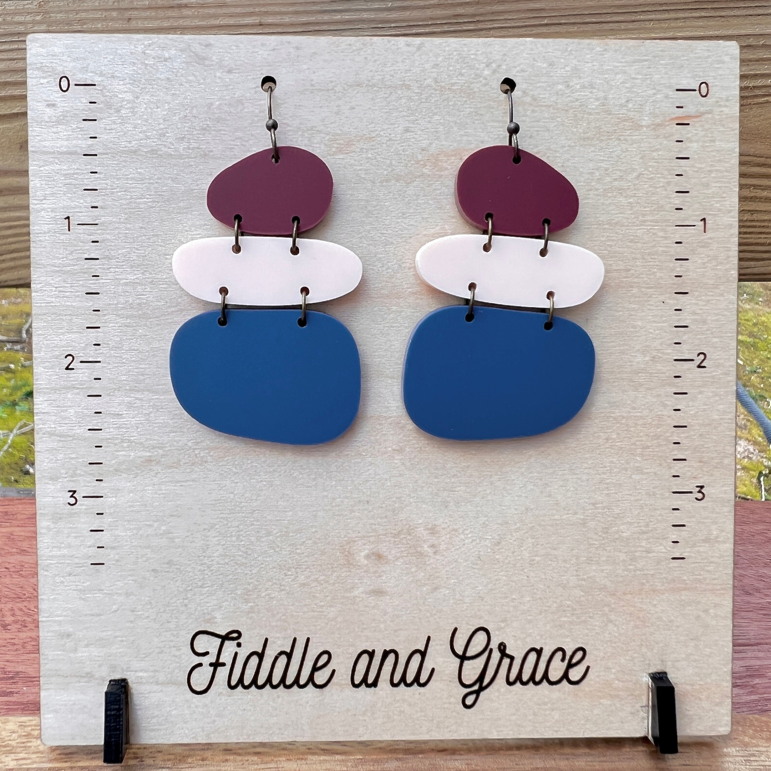 Acrylic Earrings view 2