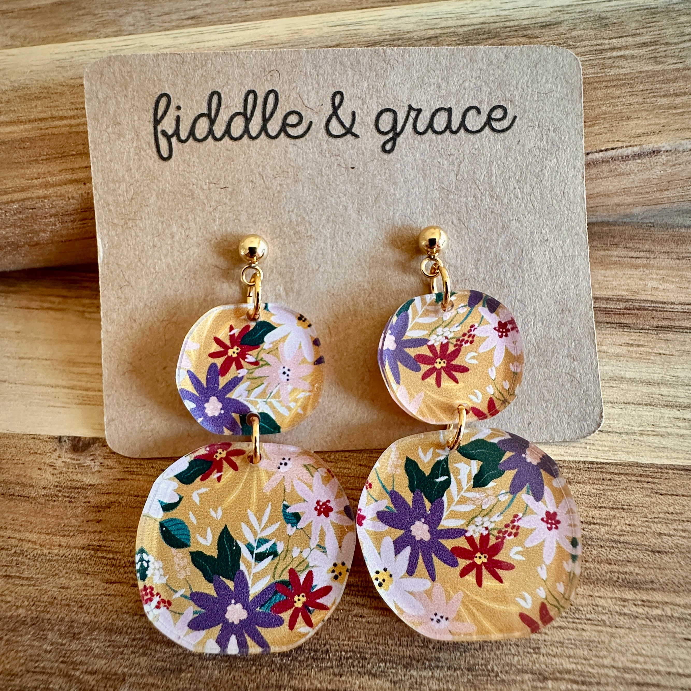 Acrylic Earrings view 2