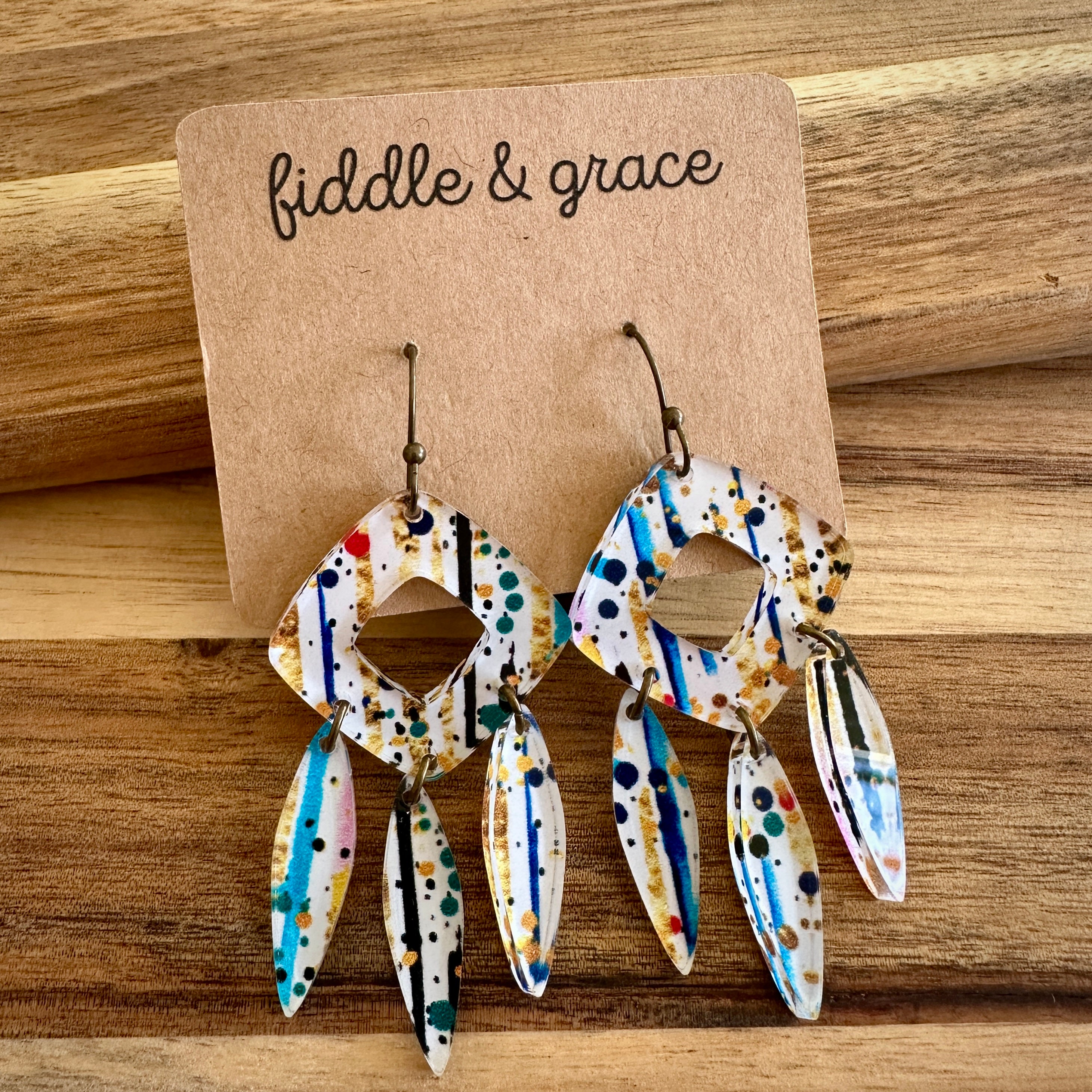 Earrings | Acrylic Earrings | Dangle Earrings | BOHO Earr...