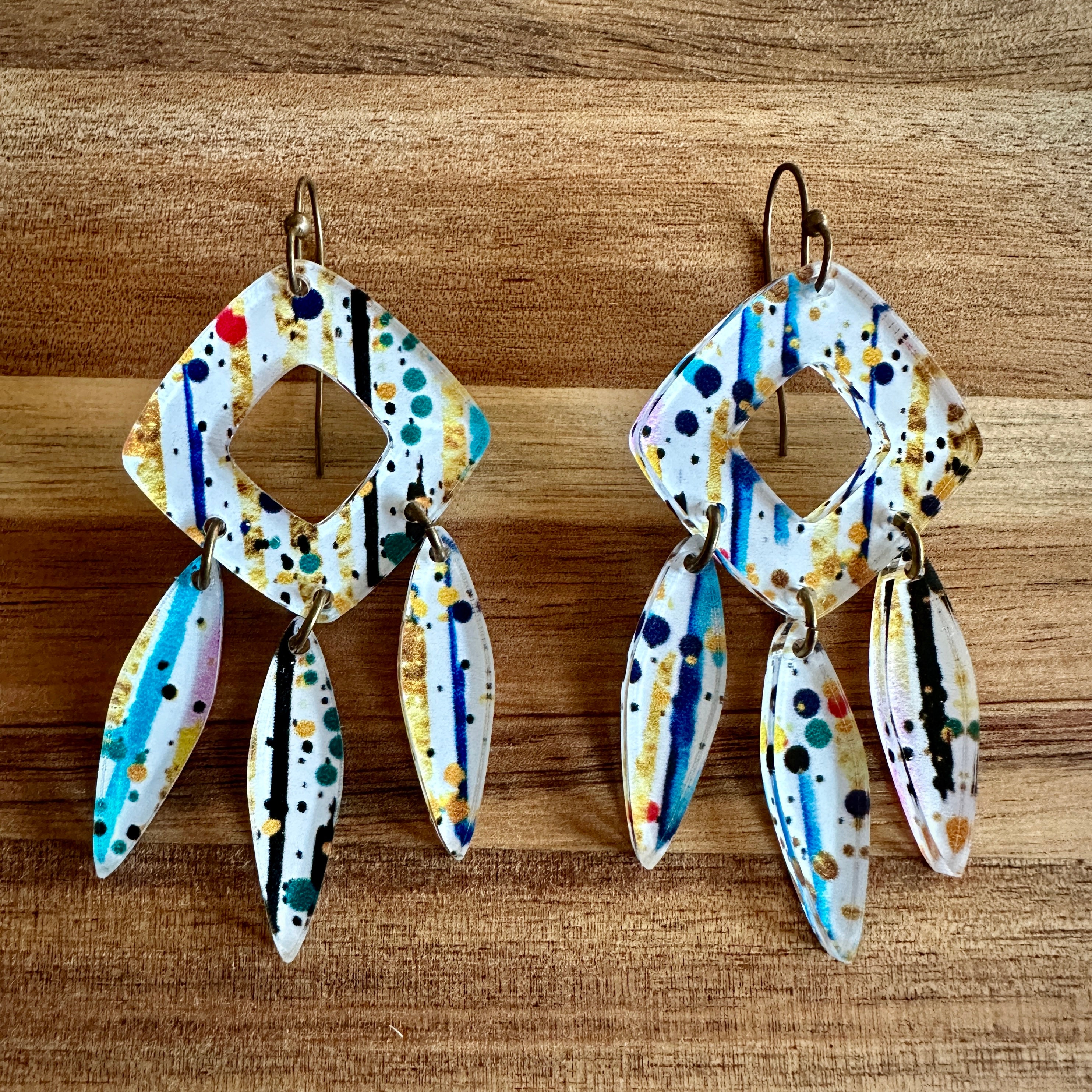 Acrylic Earrings view 2