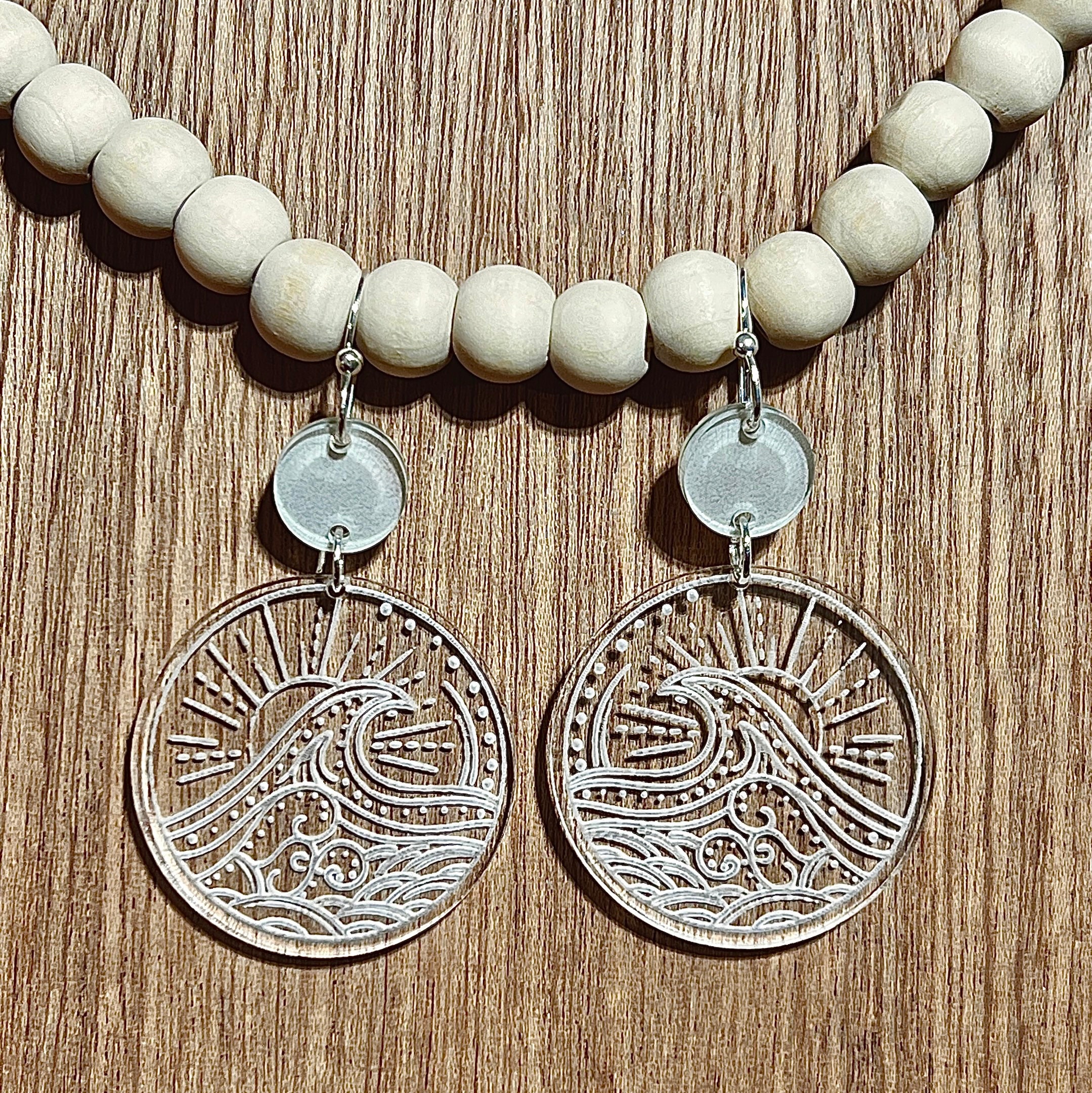 Ocean Earrings view 2