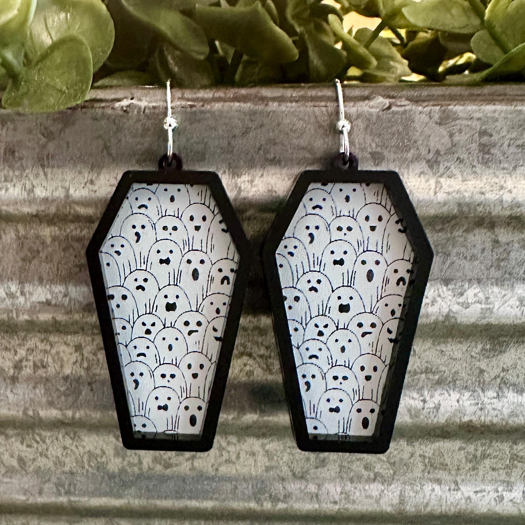 Halloween Earrings | Earrings | Halloween | Coffin Earrin...