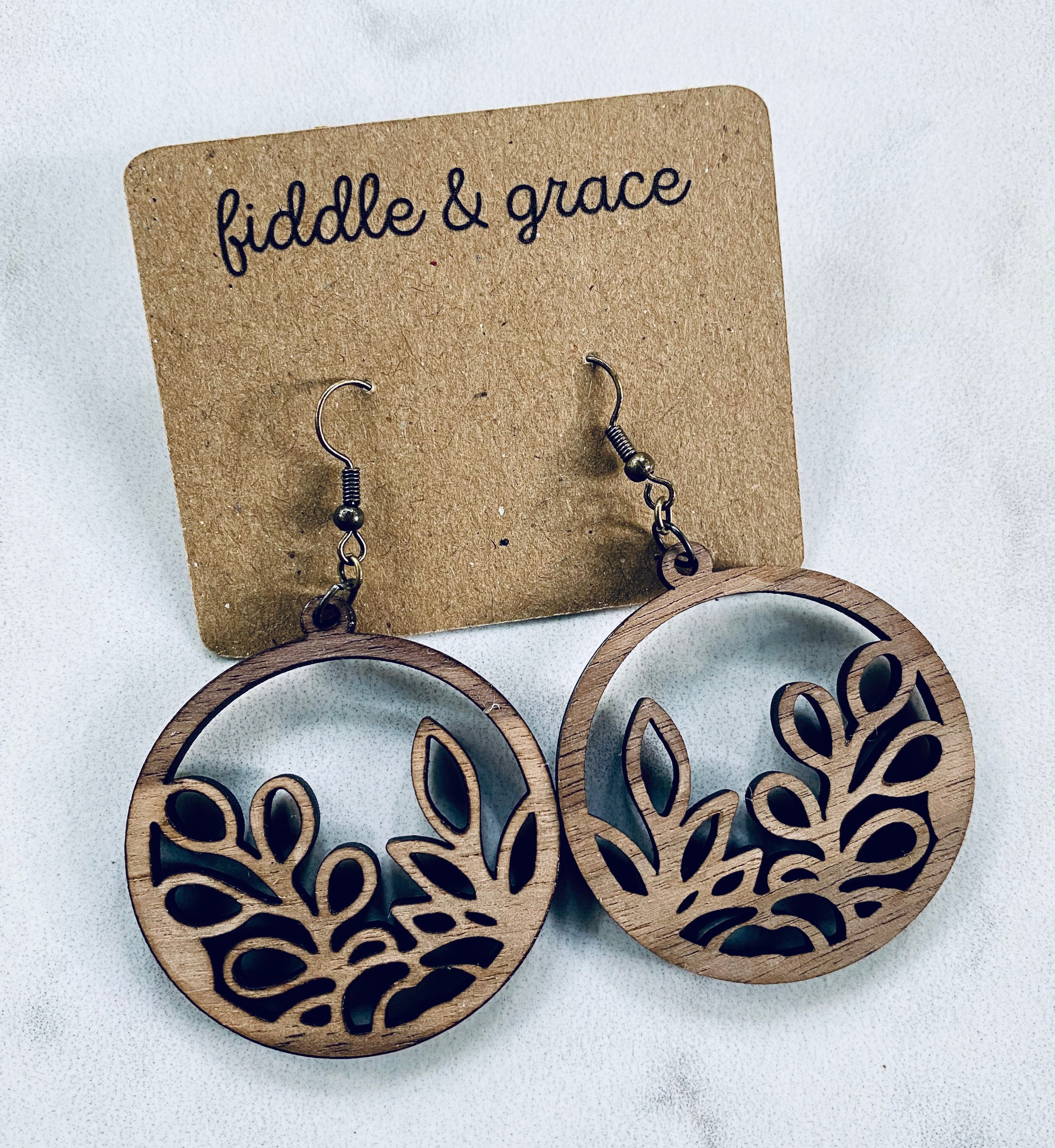 Earrings | Wood Earrings | Wooden Earrings | Wood Jewelry...