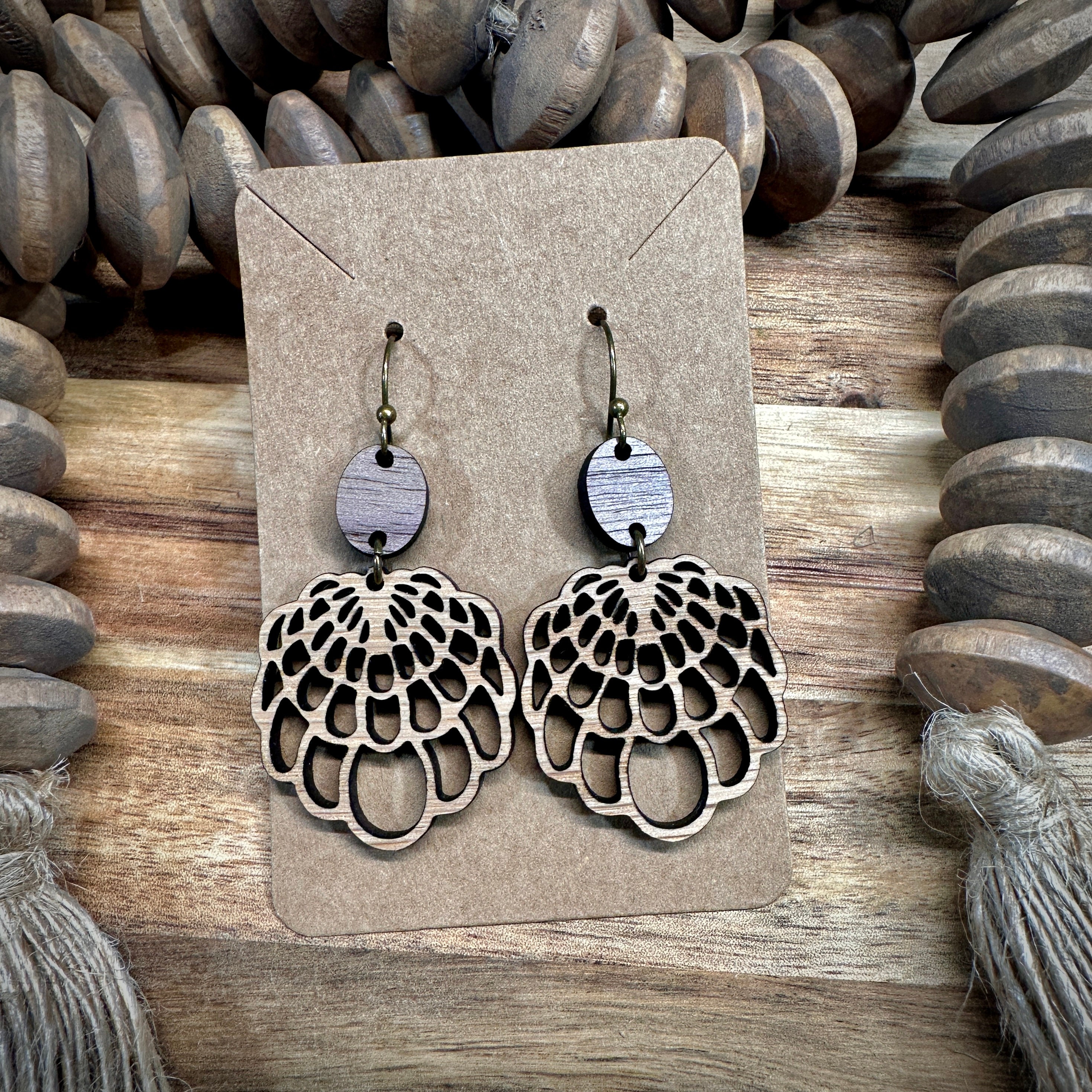 Earrings | Wood Earrings | Wooden Earrings | Wood Jewelry...
