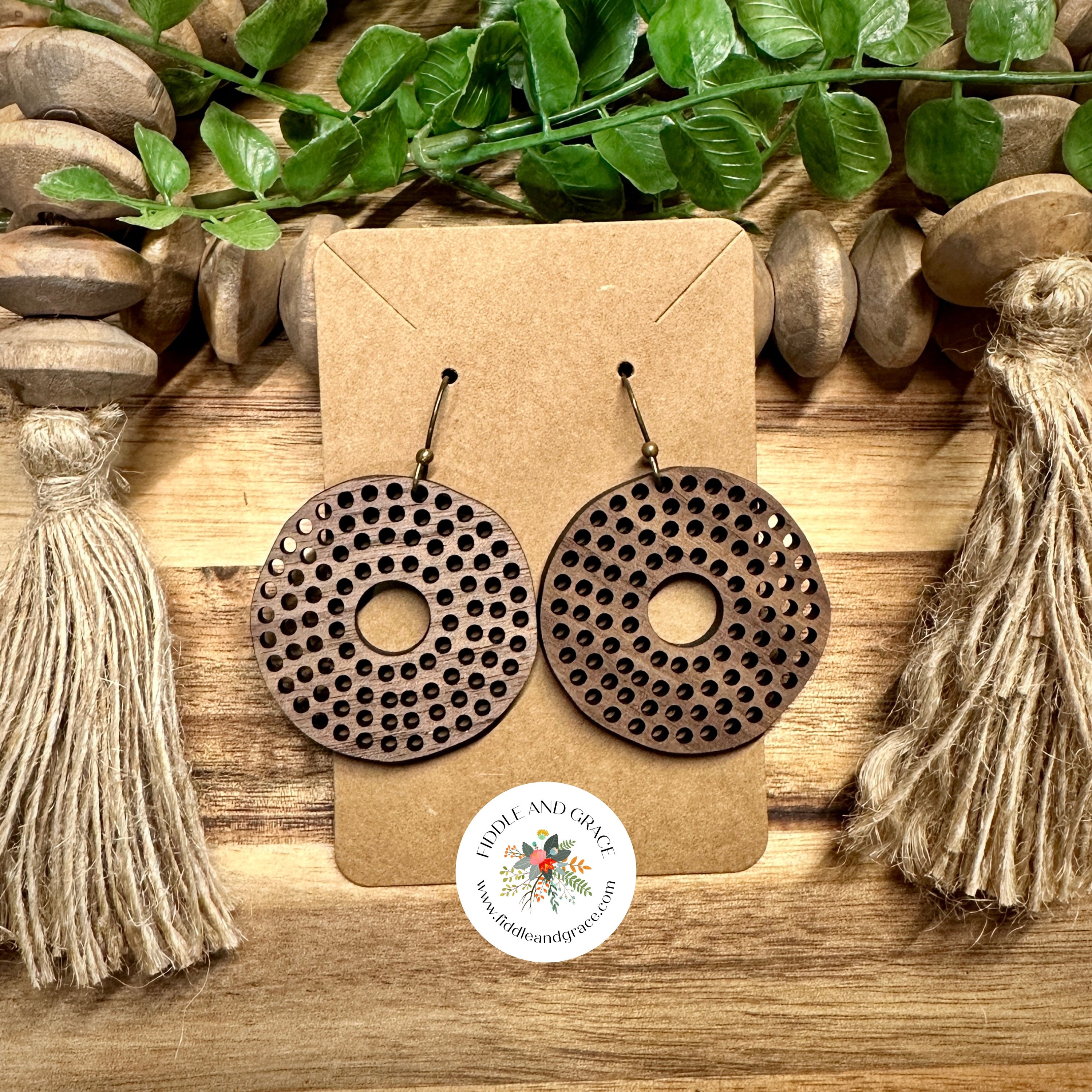 Earrings | Wood Earrings | Wooden Earrings | Wood Jewelry...