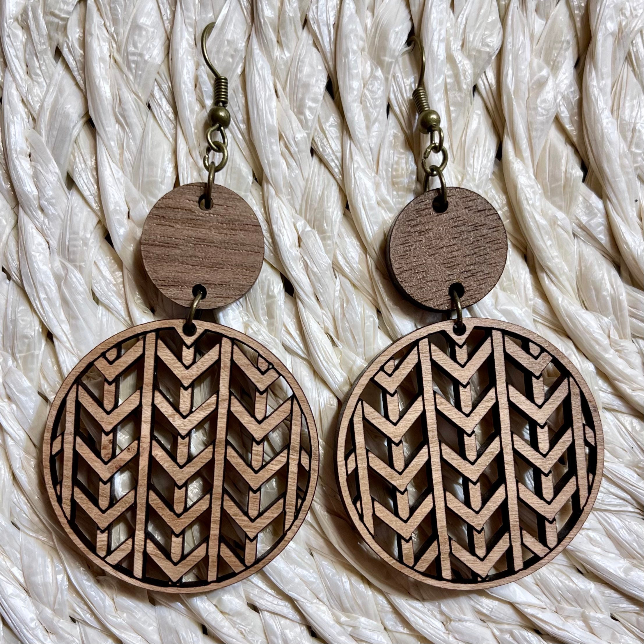 Basket Weave Earrings view 2