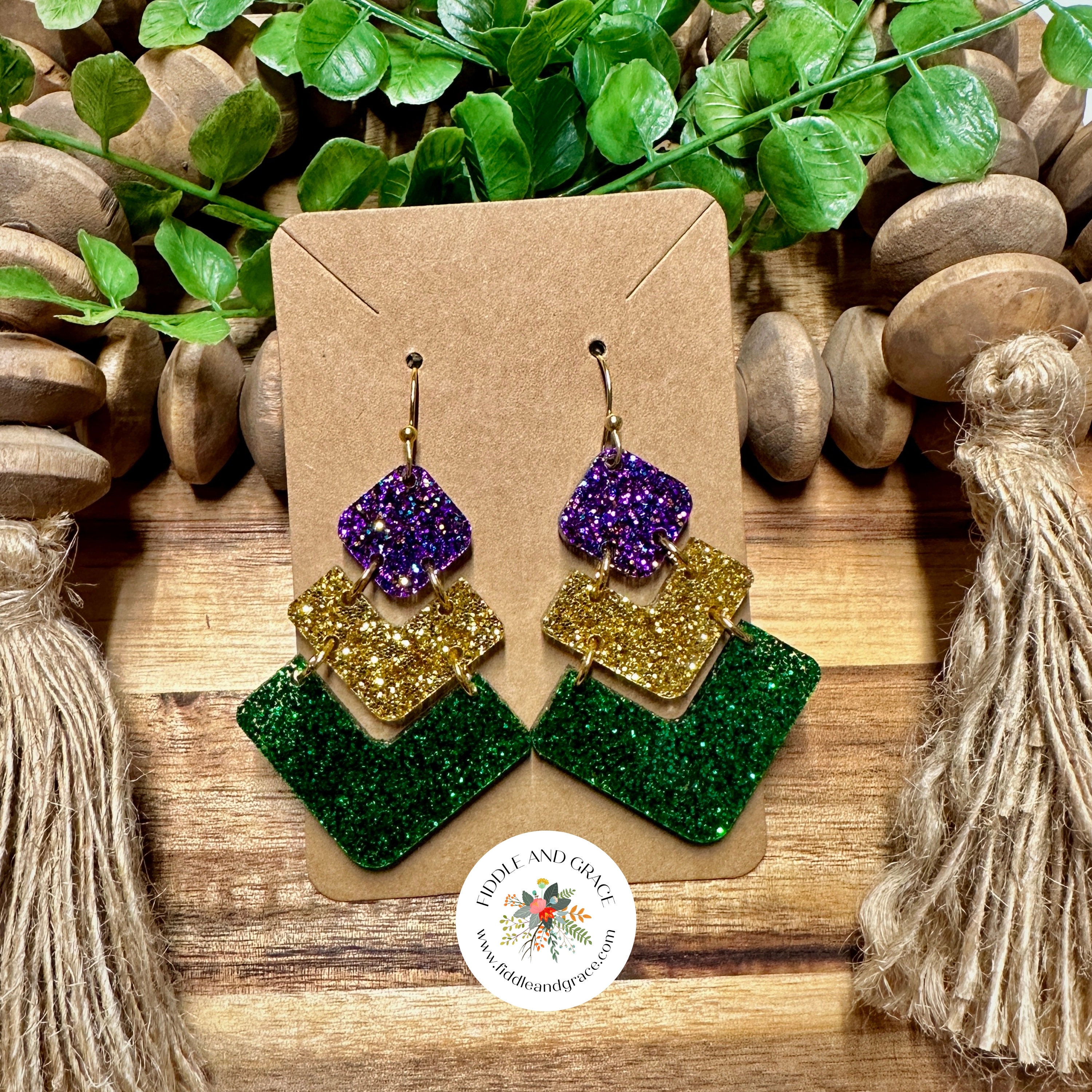 Mardi Gras Earrings | Mardi Gras | Earrings | New Orleans...