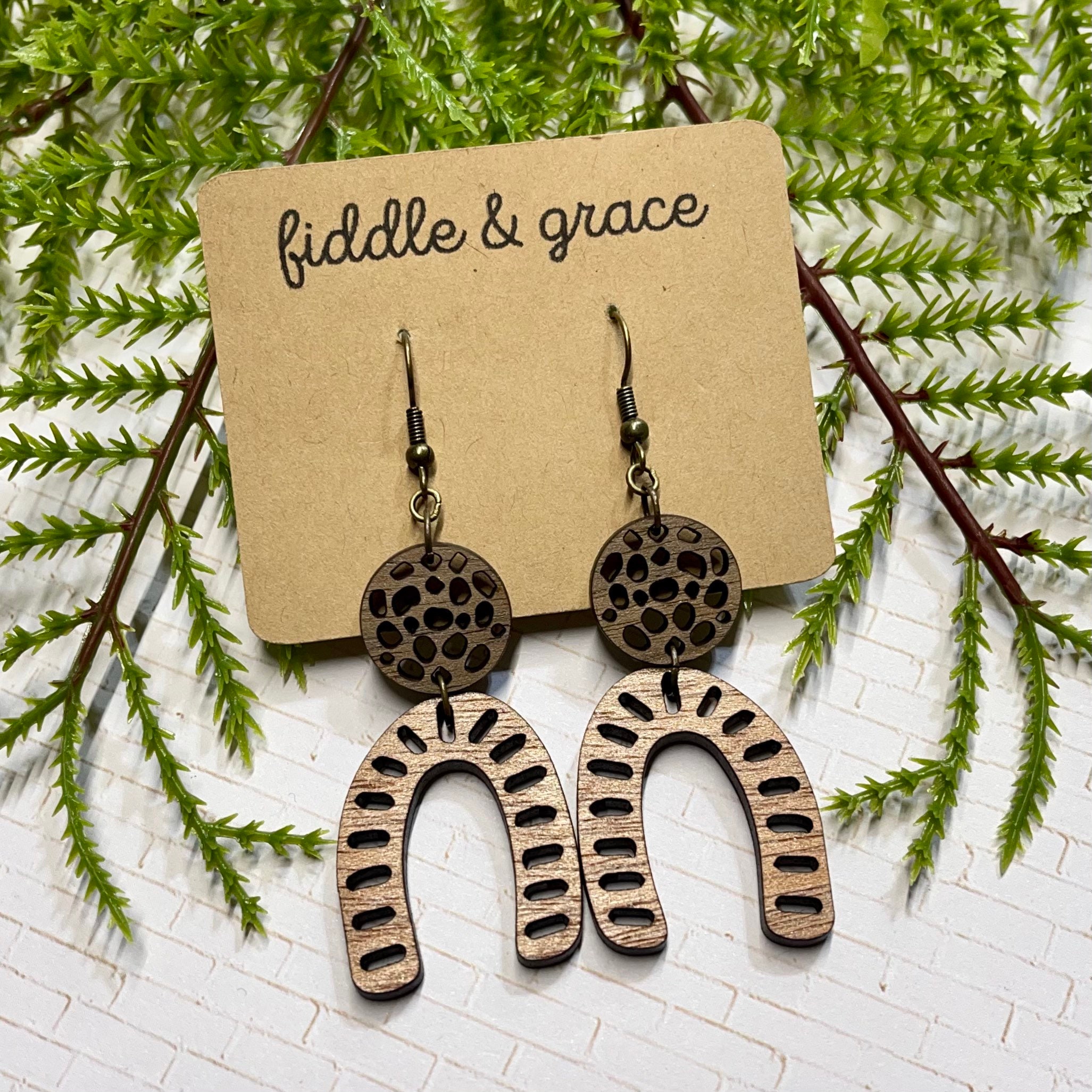 Rainbow Earrings | Earrings | Wood Earrings | Rainbow Hin...