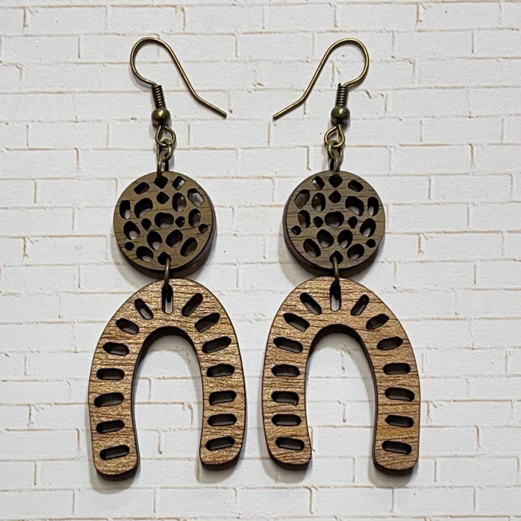 Rainbow Earrings view 2