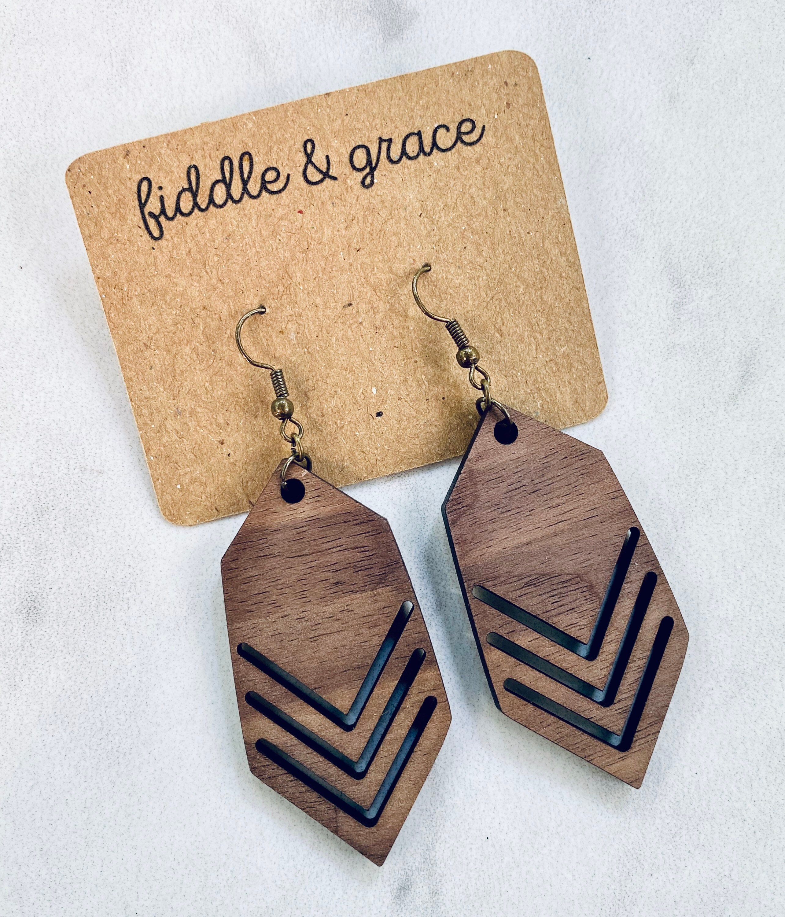 Earrings | Wood Earrings | Wooden Earrings | Wood Jewelry...