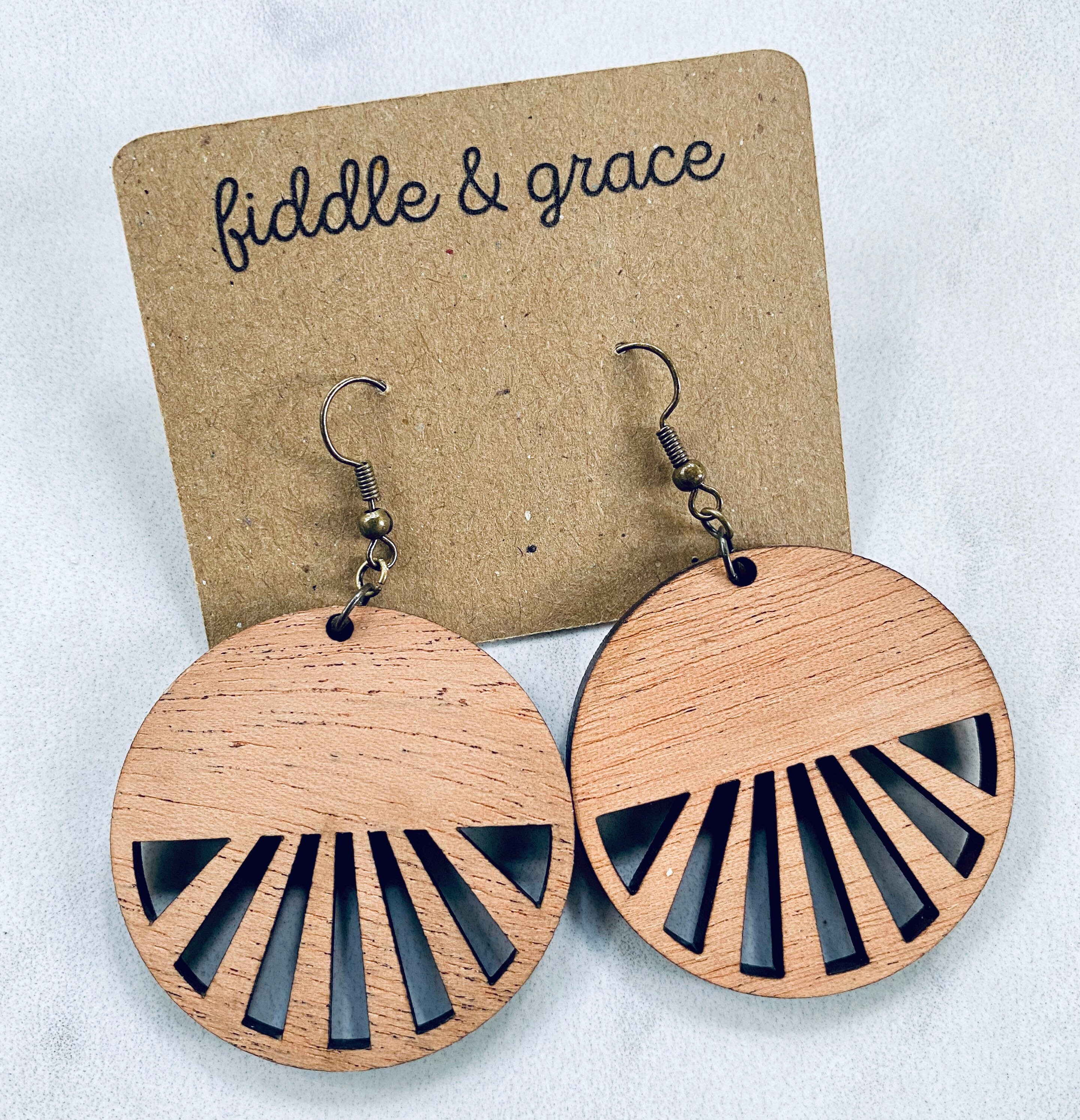 Earrings | Wood Earrings | Wooden Earrings | Wood Jewelry...