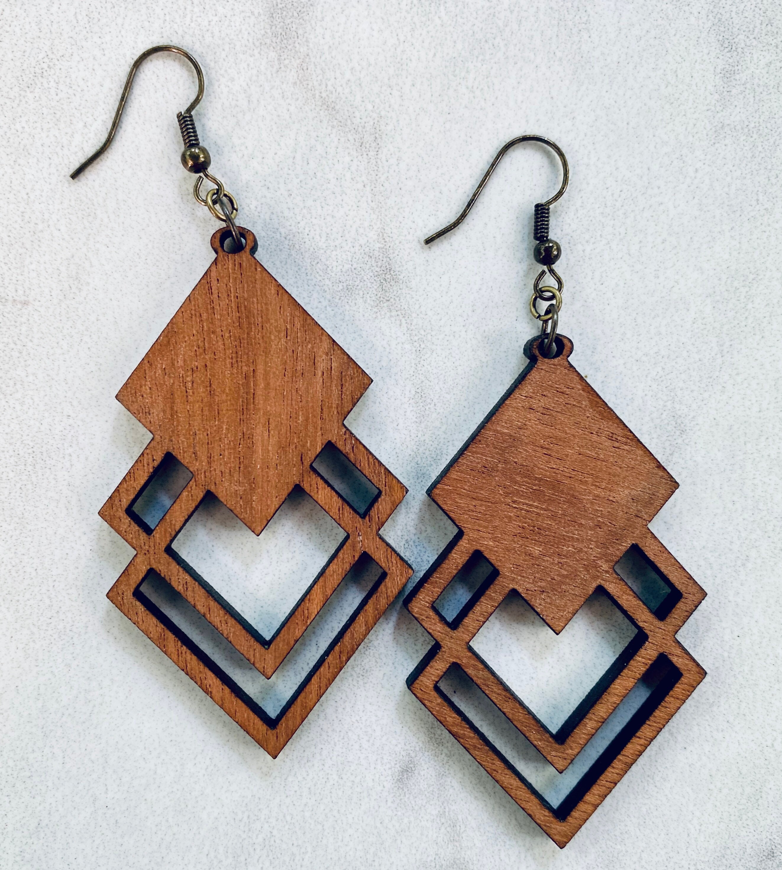 Geometric Earrings view 2