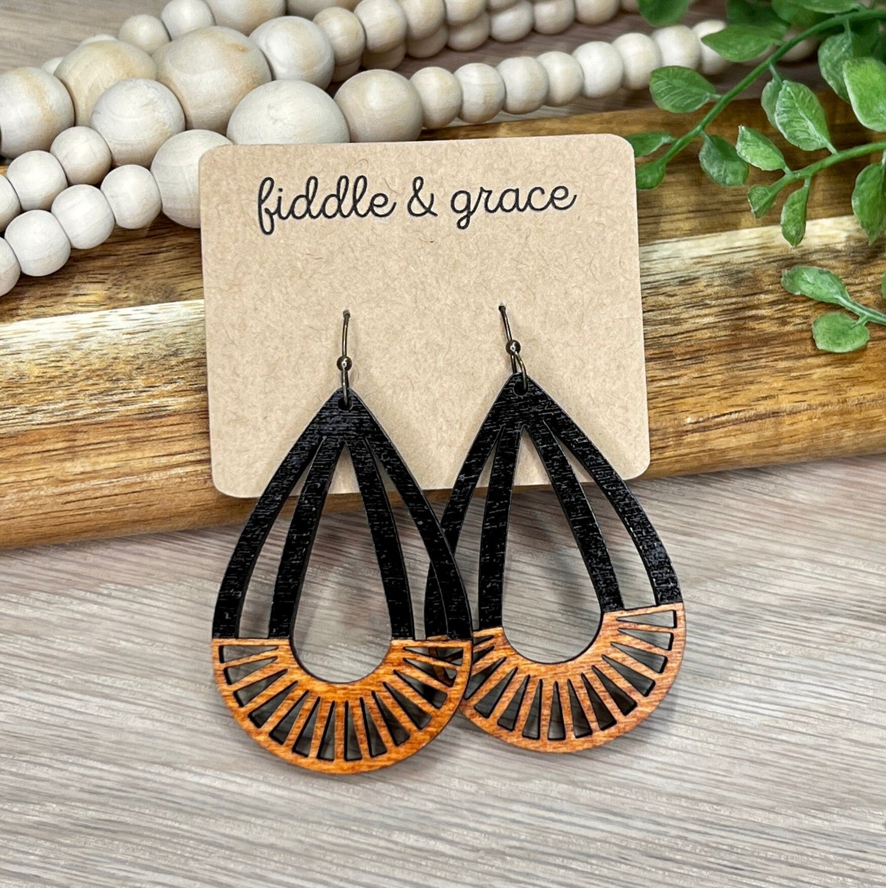 Earrings | Wood Earrings | Wooden Earrings | Wood Jewelry...