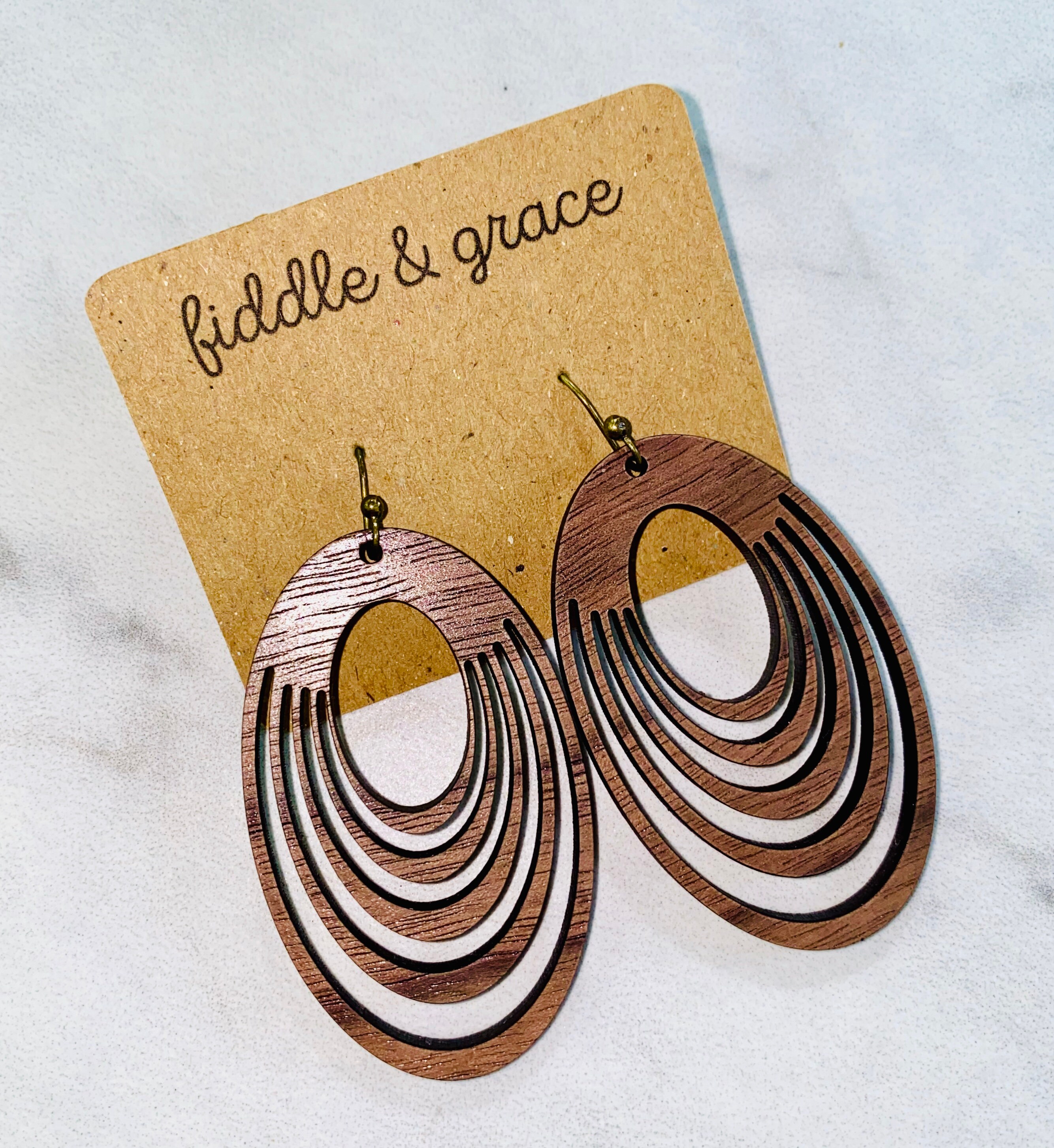 Earrings | Wood Earrings | Wooden Earrings | Wood Jewelry...