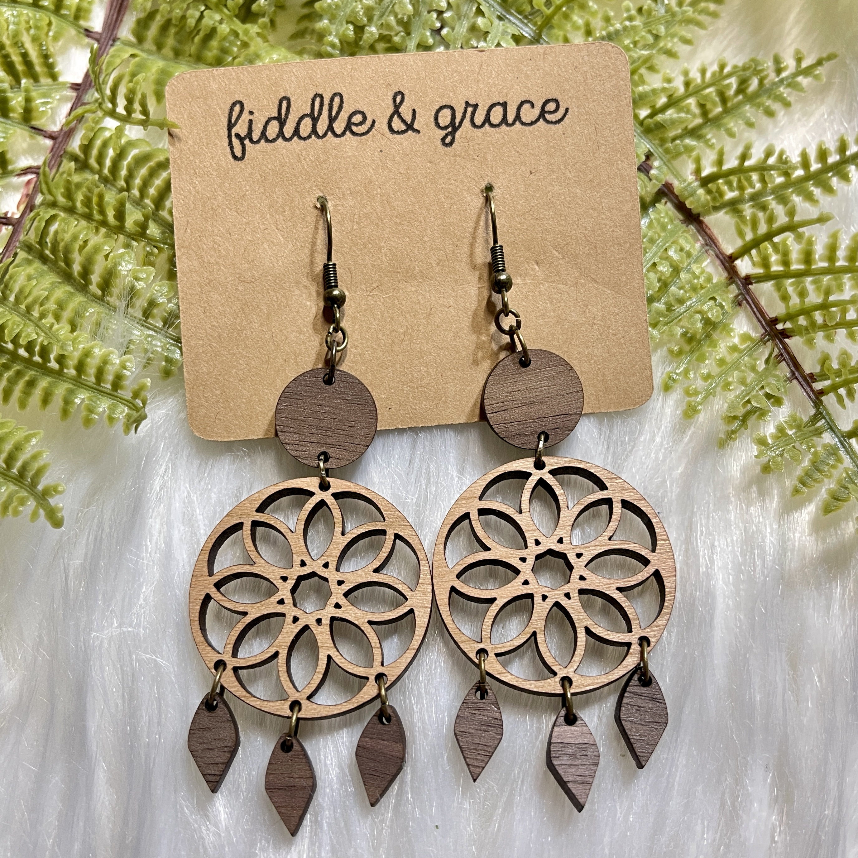Earrings | Dream Catcher Earrings | Dream Catcher | Dangl...