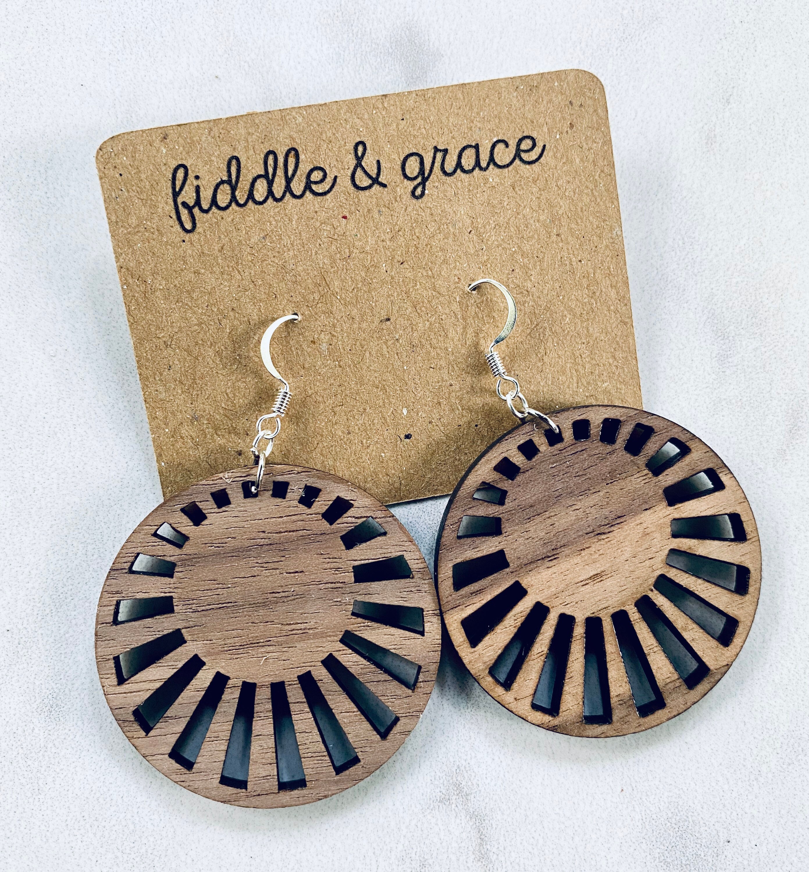 Earrings | Wood Earrings | Wooden Earrings | Wood Jewelry...