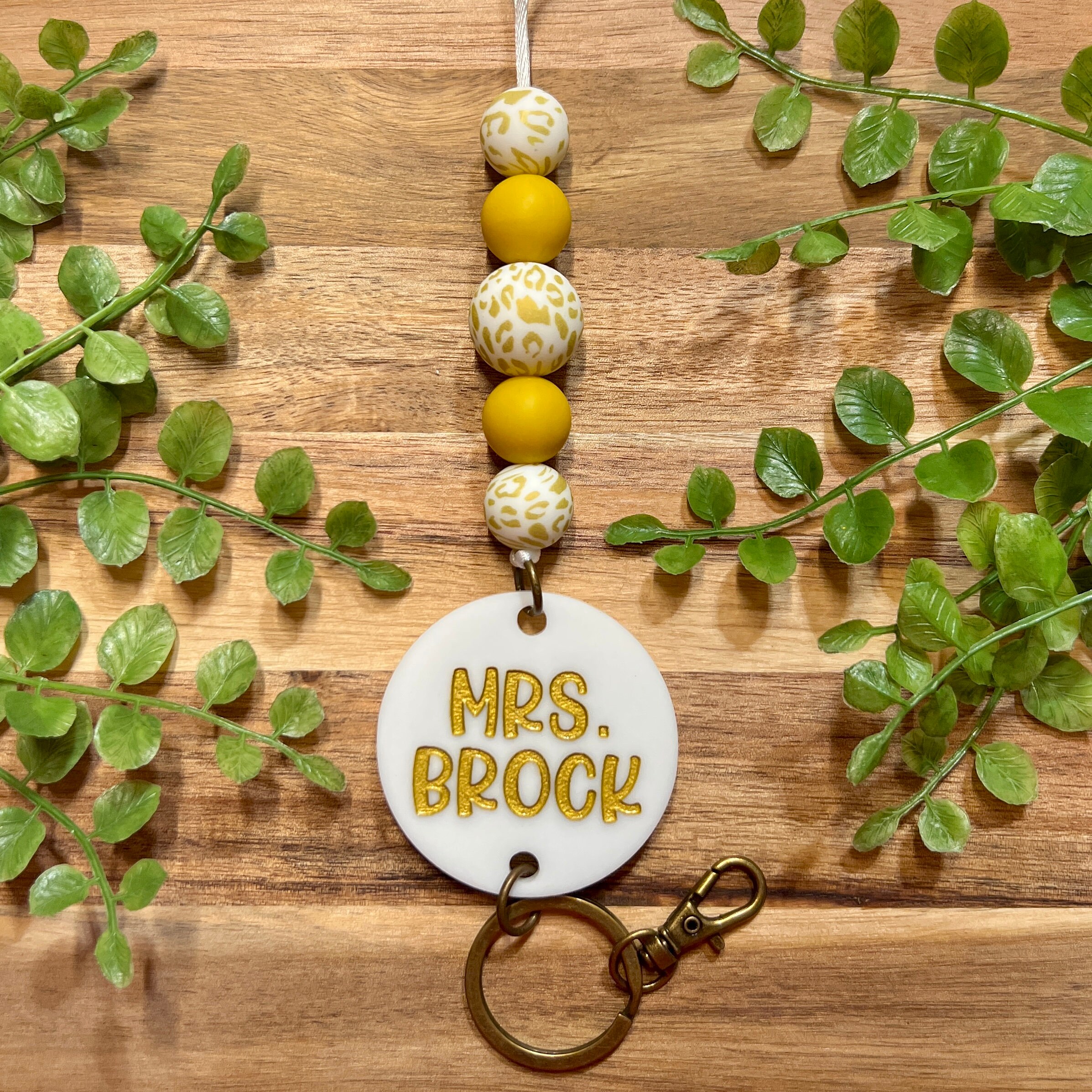 Teacher Lanyard | Lanyard | Teacher | Leopard Teacher Lan...