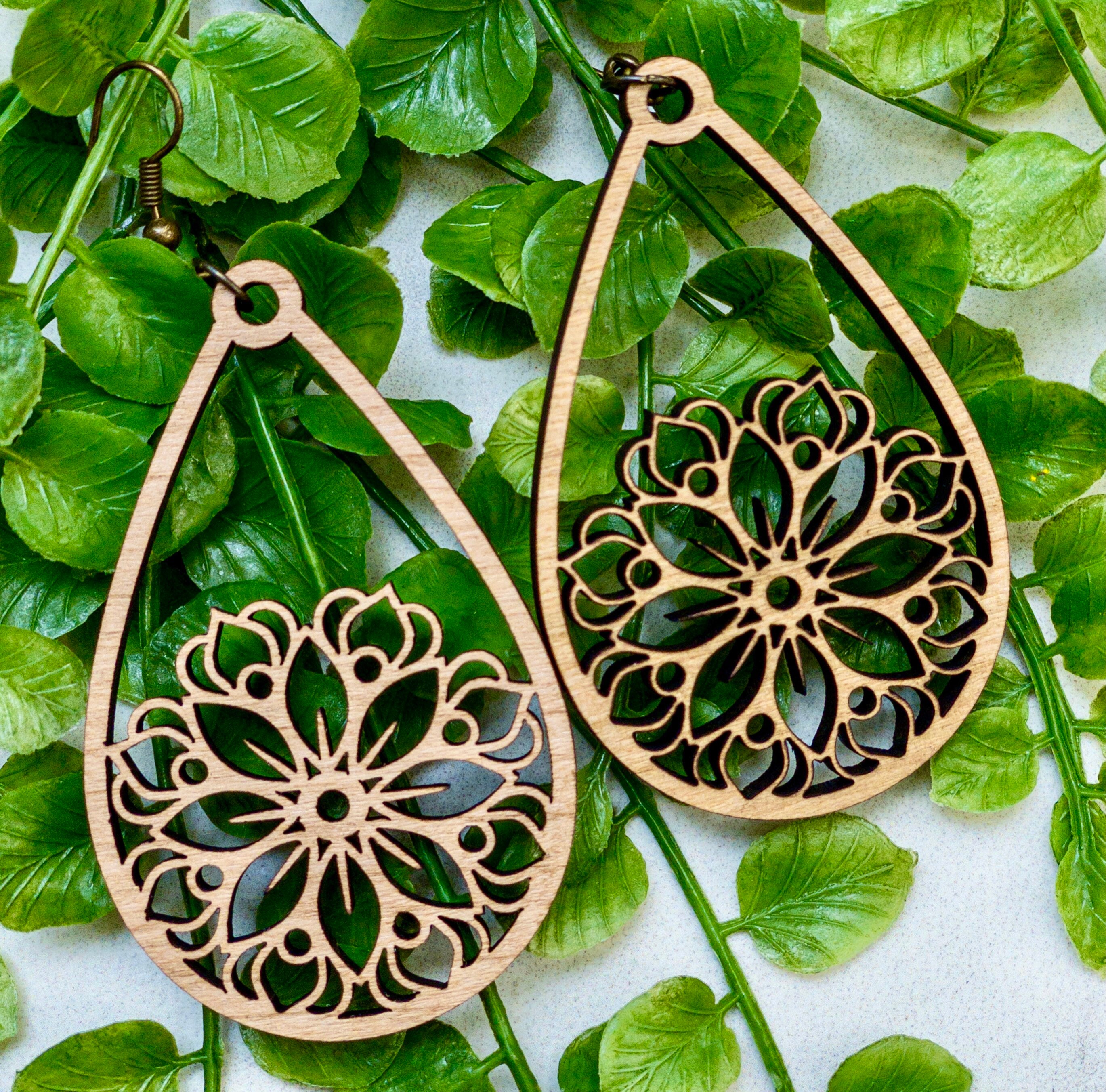 Mandala Earrings view 2