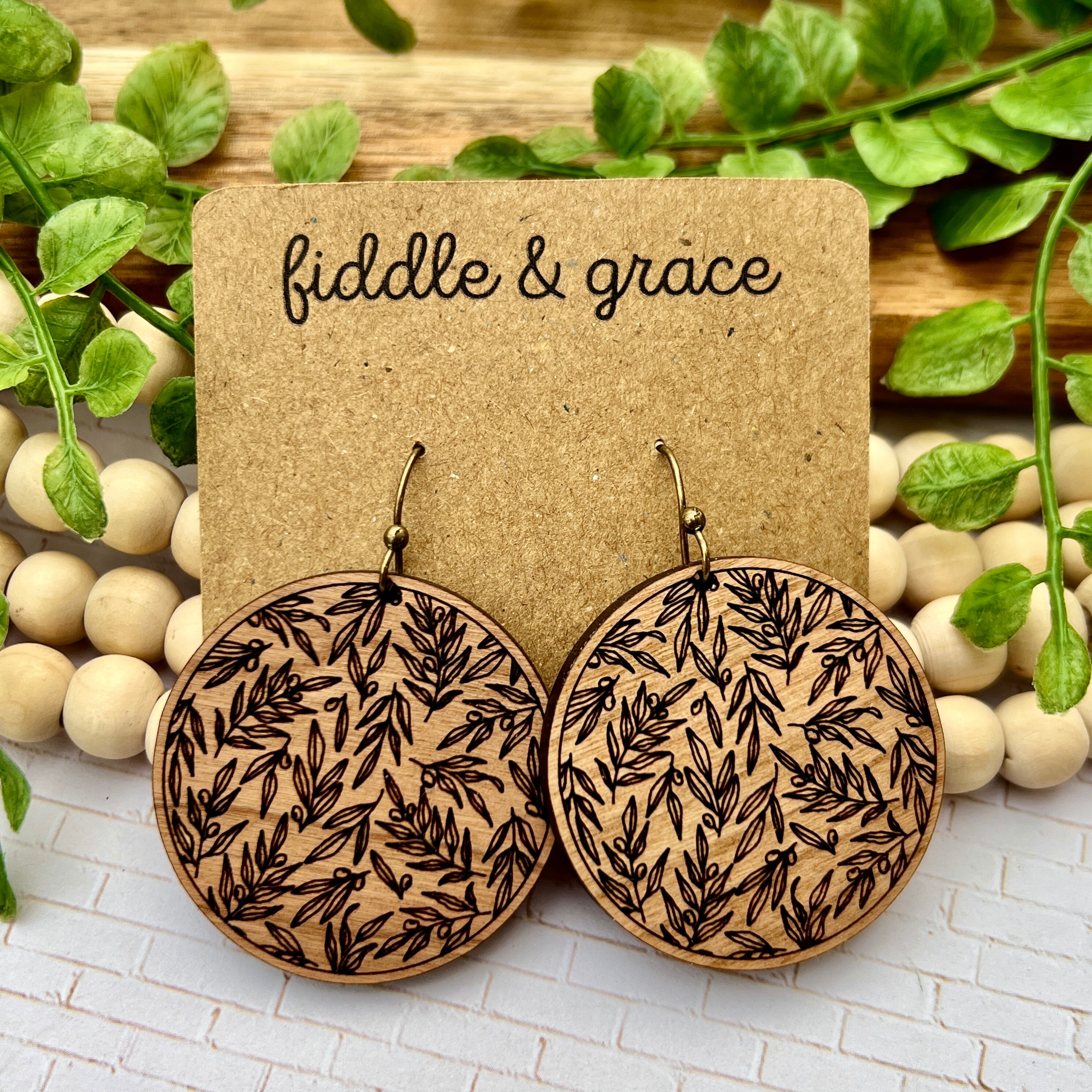 Earrings | Wood Earrings | Wood Earrings | Nature Earring...