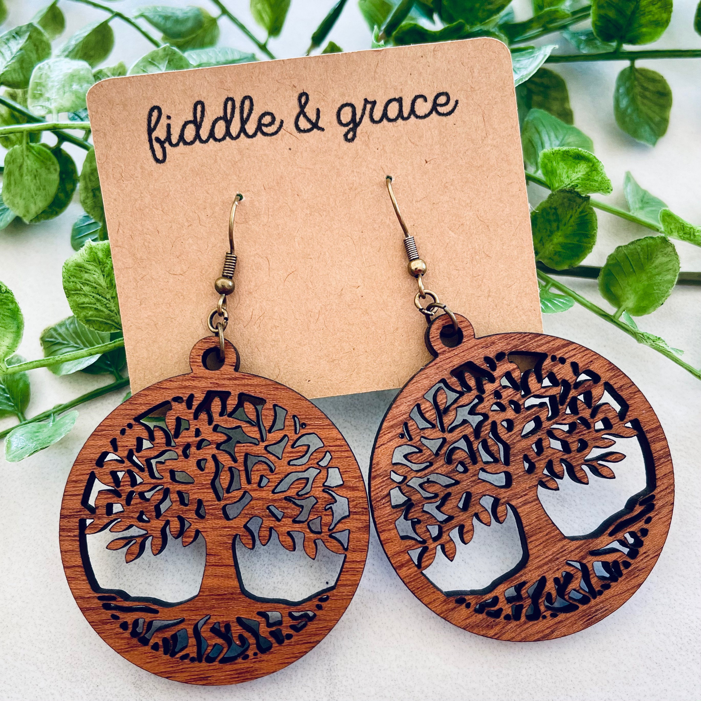 Tree of Life | Earrings | Tree of Life | Wood Earrings |...
