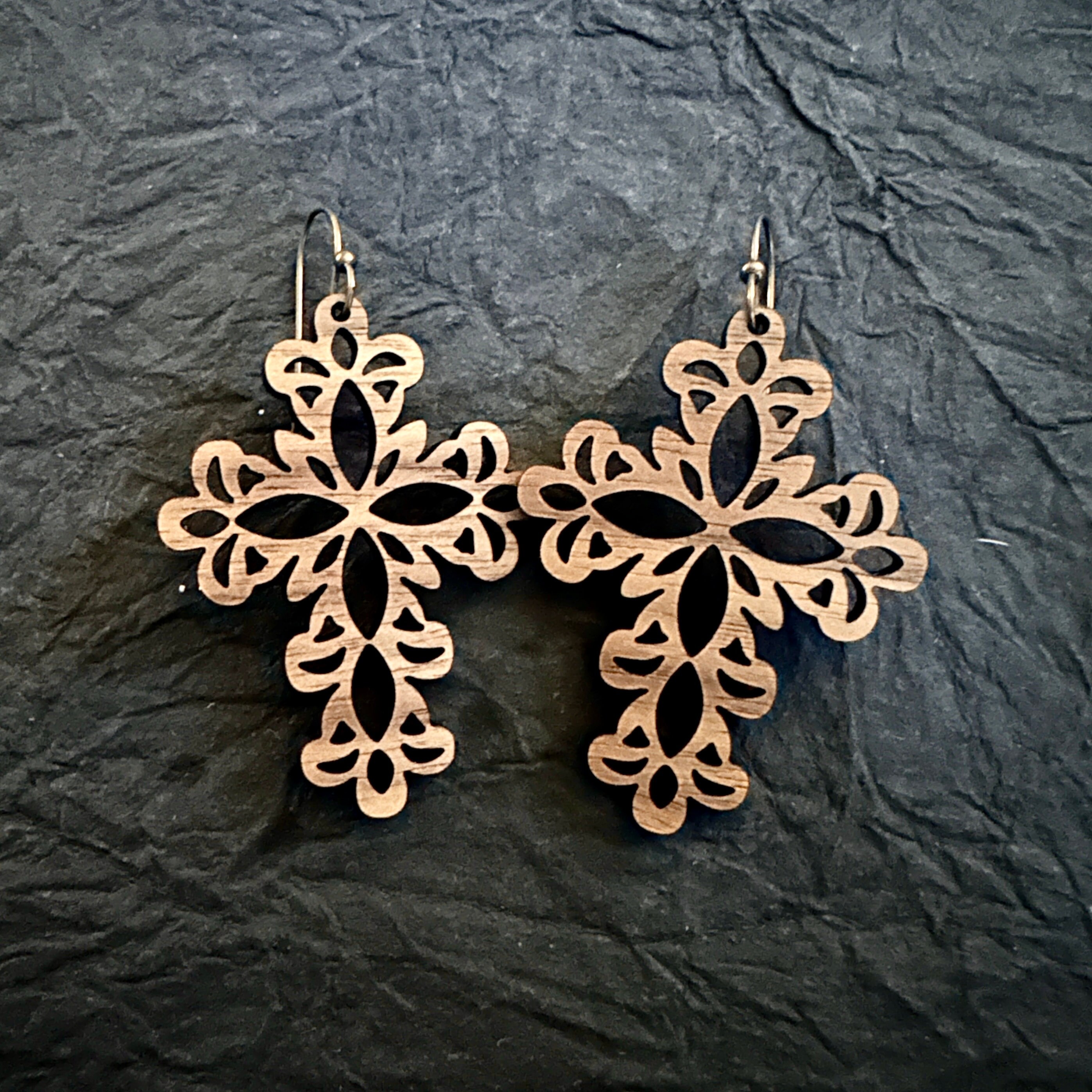 Cross Earrings view 2