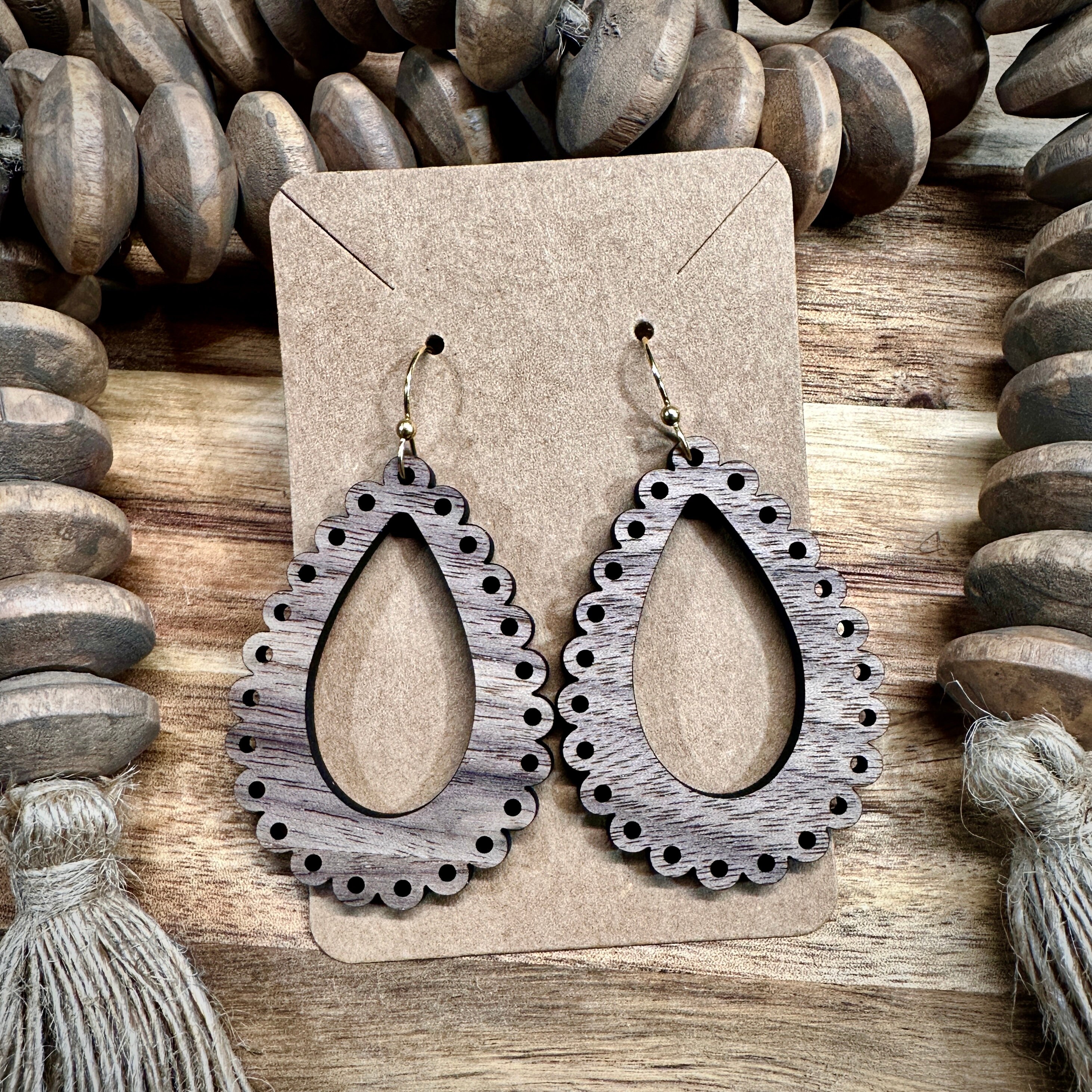 Earrings | Wood Earrings | Wooden Earrings | Wood Jewelry...