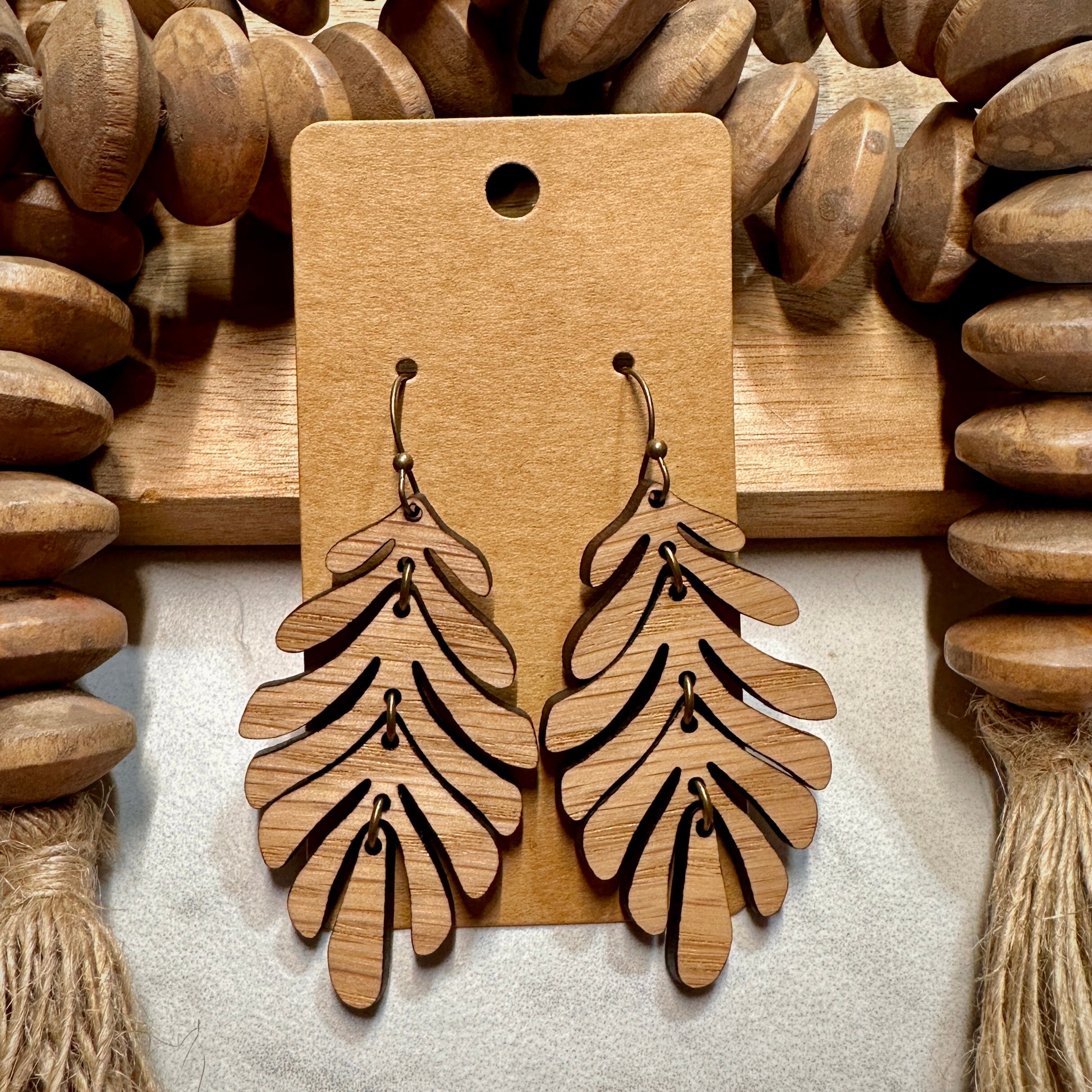 Earrings | Wood Earrings | Wooden Earrings | Wood Jewelry...