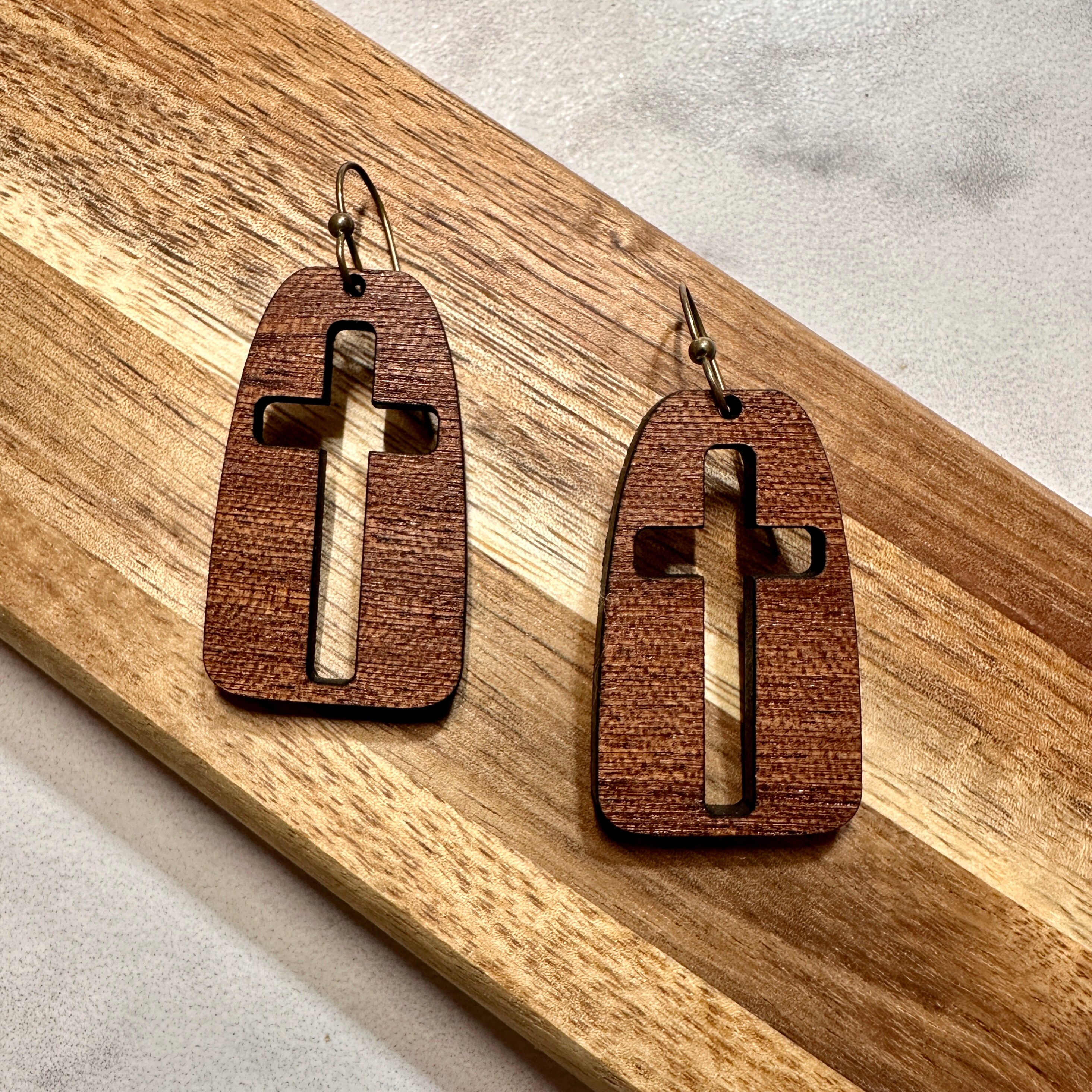 Cross Earrings view 2