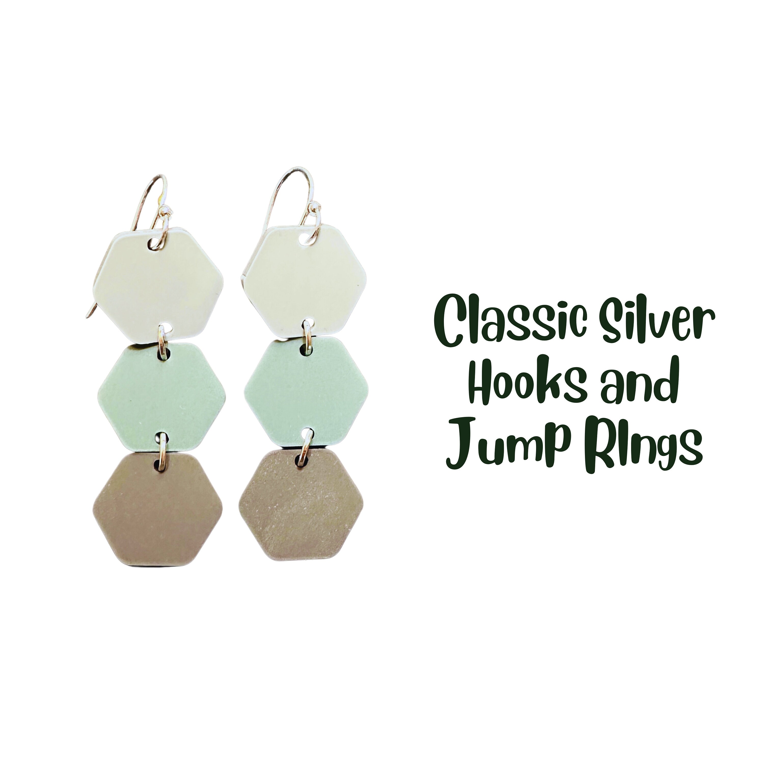 Customizable Acrylic Hexagon Earrings: Colorful Statement Jewelry view 2