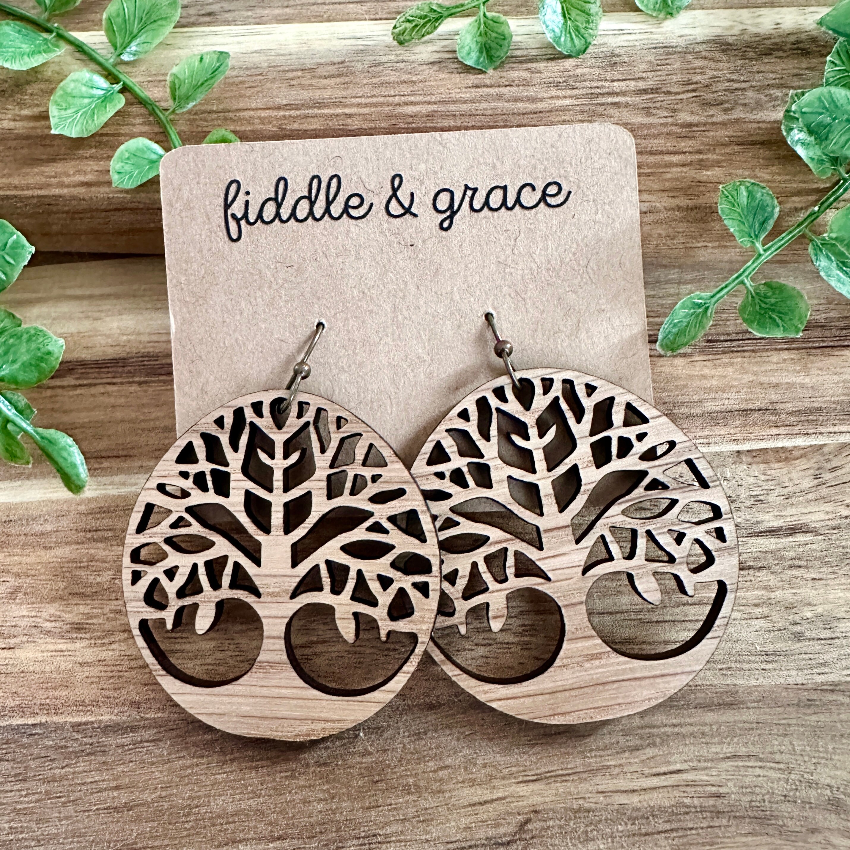 Tree of Life | Earrings | Tree of Life | Wood Earrings |...
