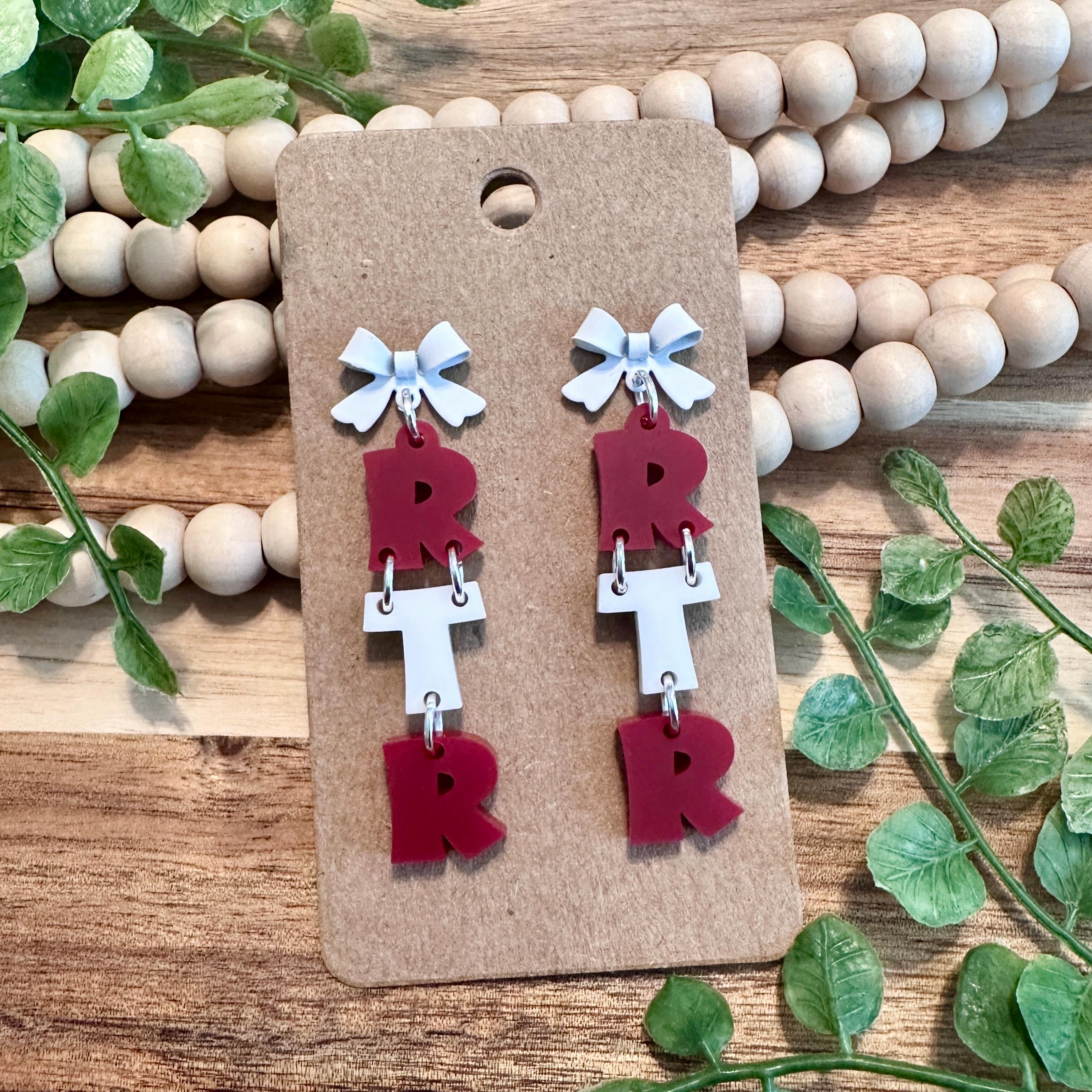 Game Day Earrings | Alabama Earrings | Bama Earrings | Ea...