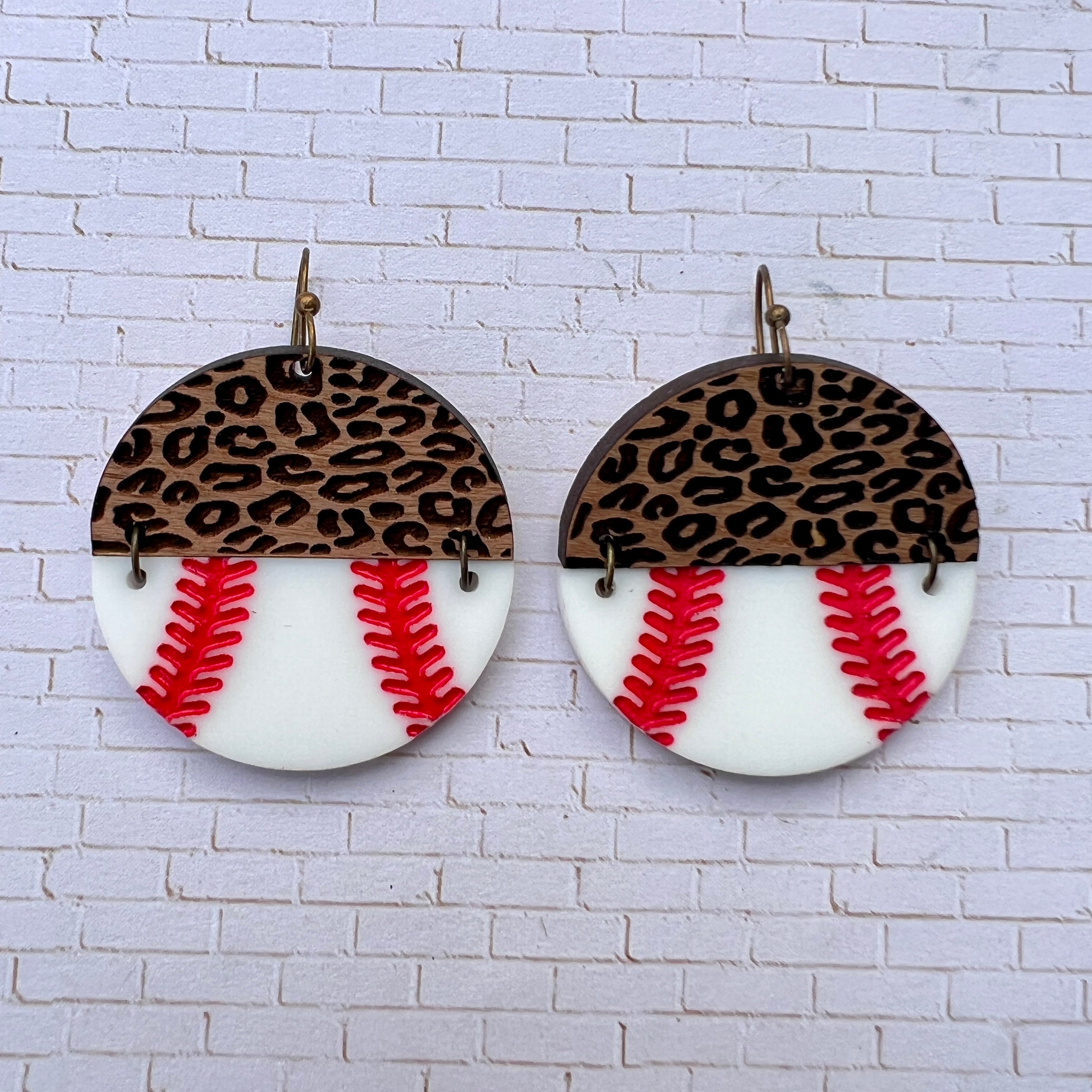 Baseball Earrings view 3