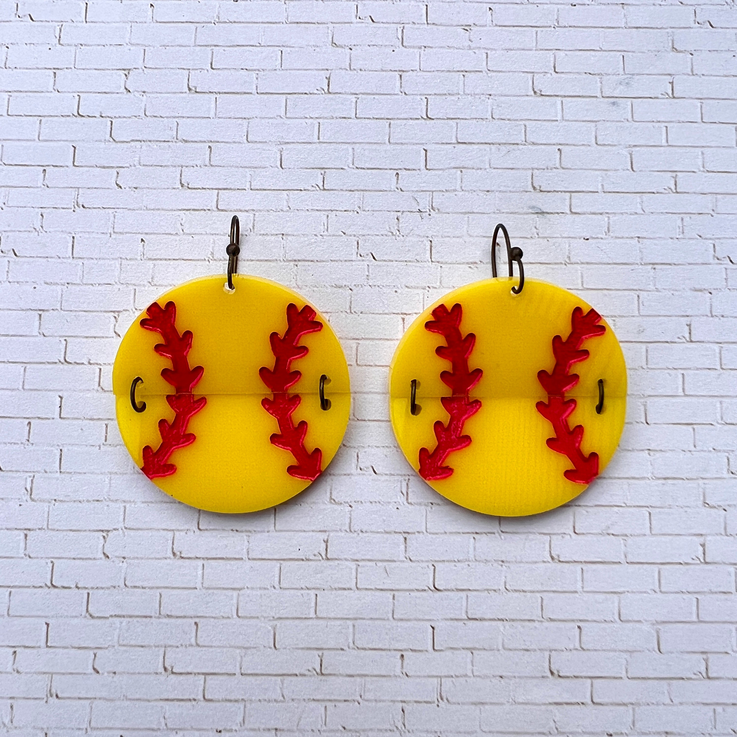 Softball Earrings view 2