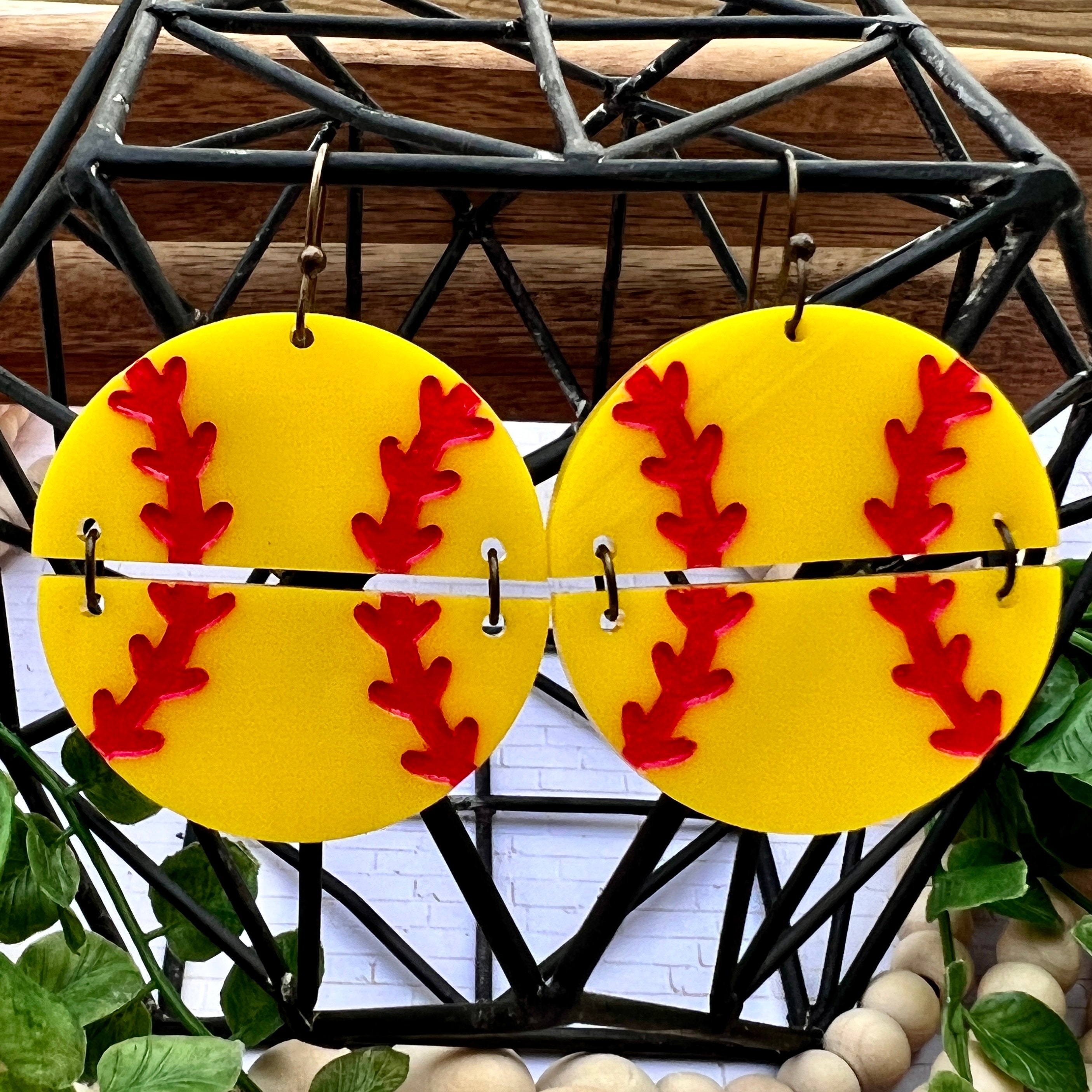 Softball Earrings view 3