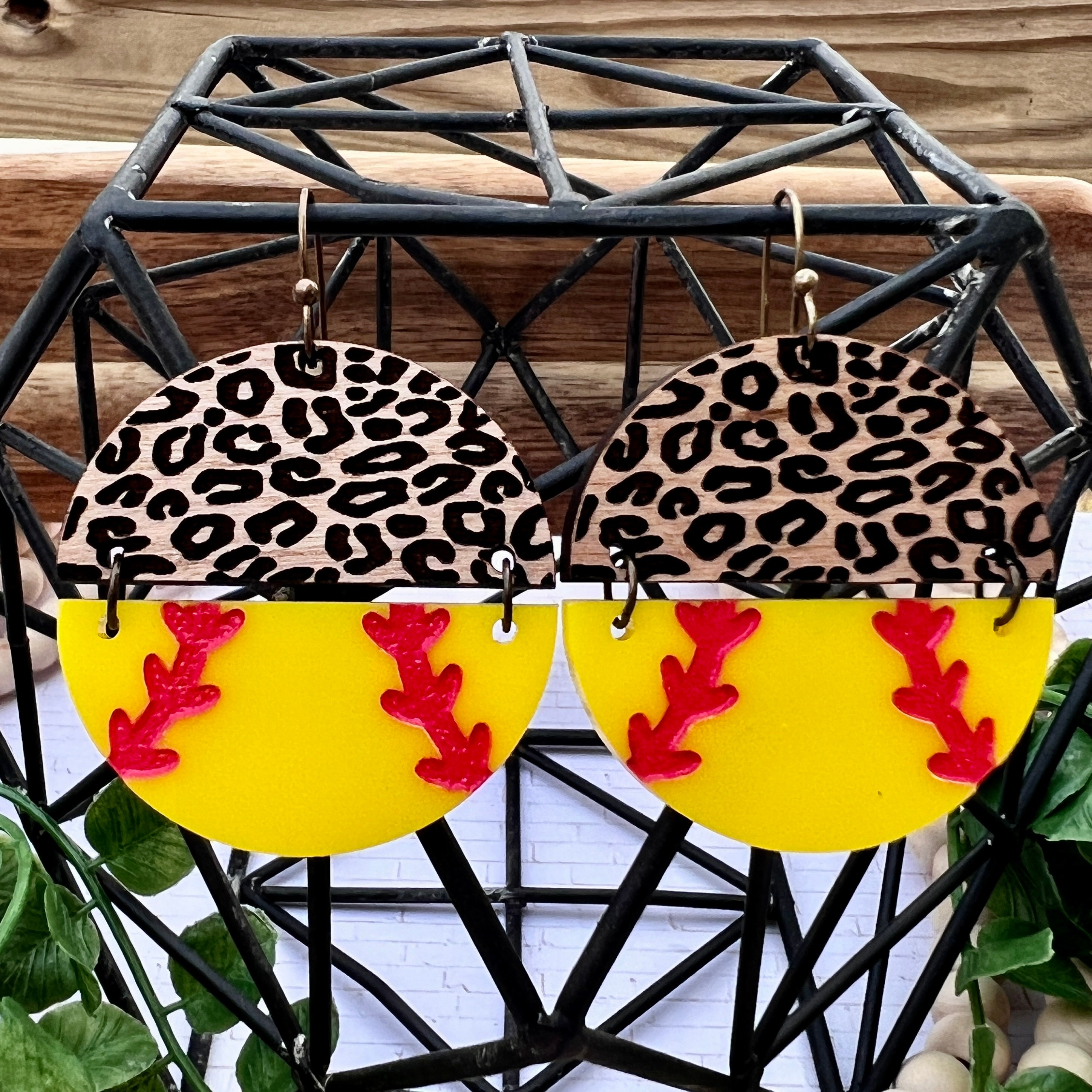 Softball Earrings view 2