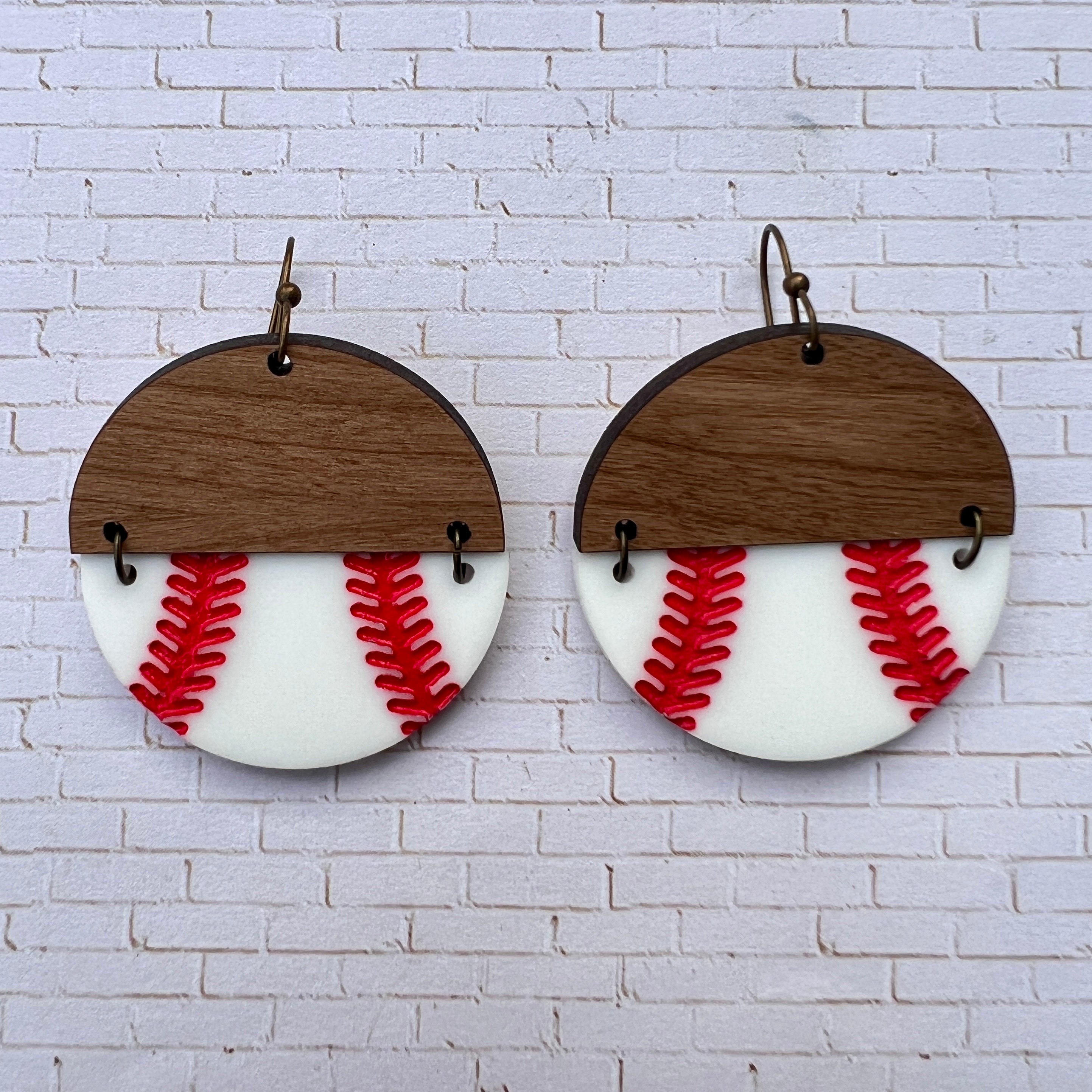 Baseball Earrings view 3