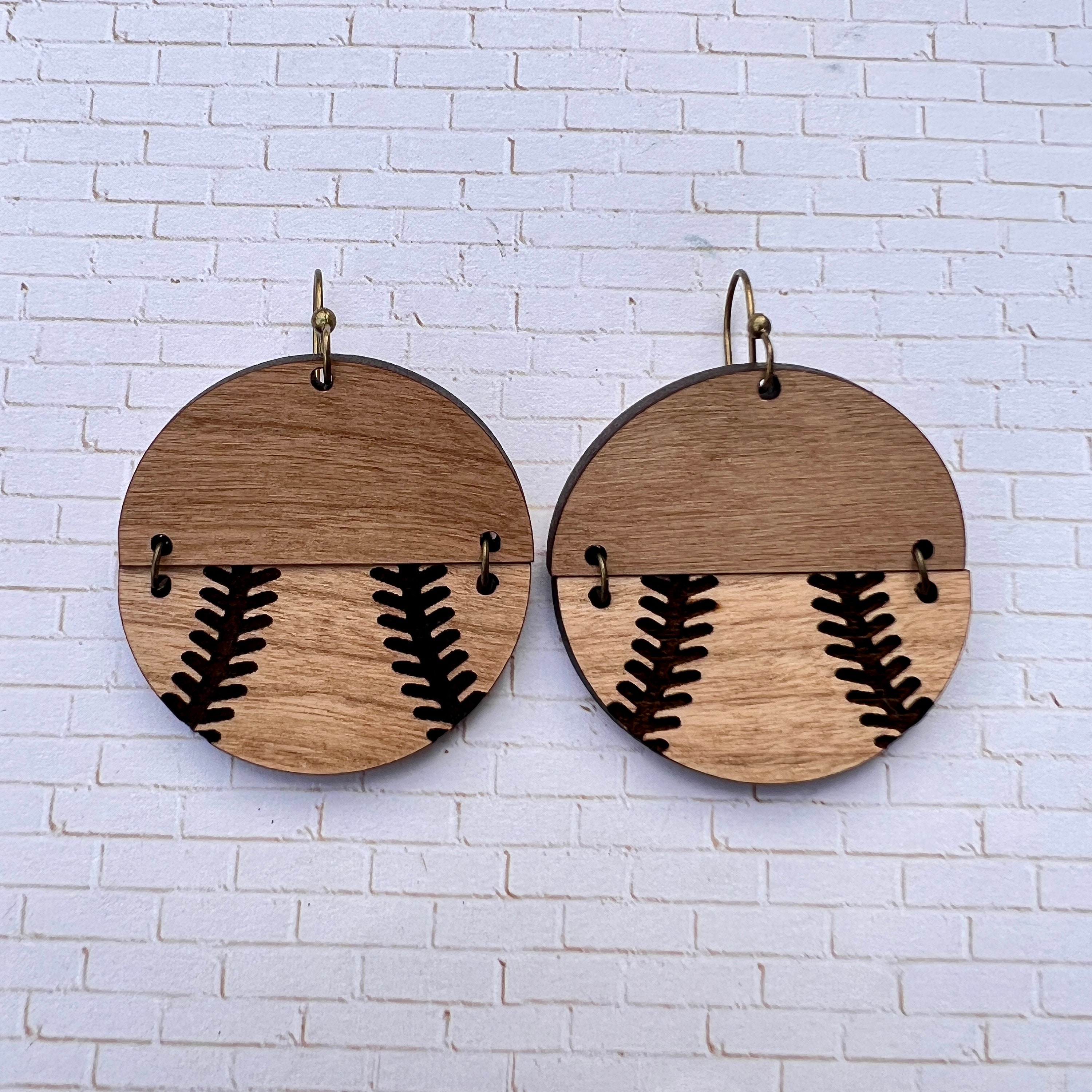 Baseball Earrings view 3