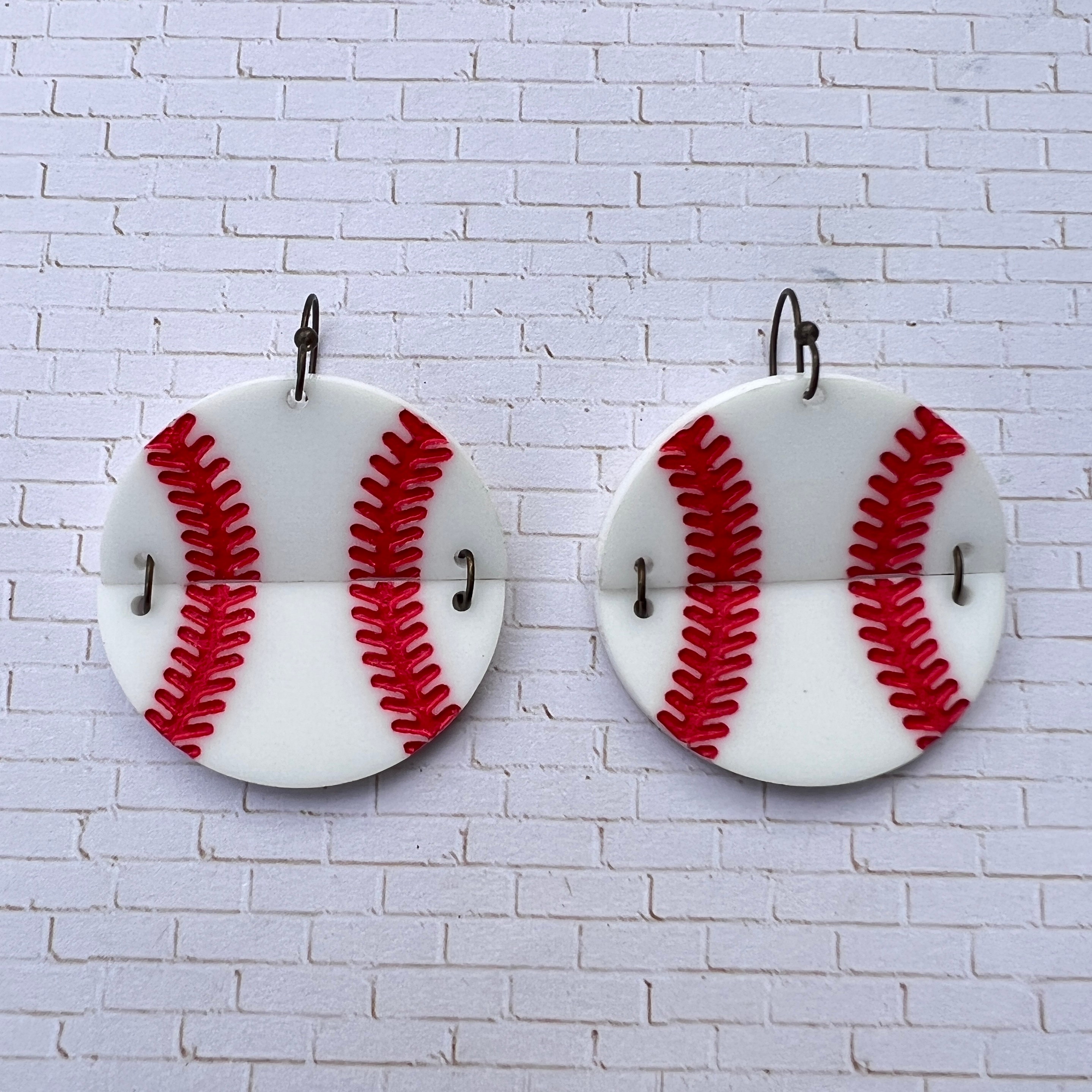 Baseball Earrings view 3