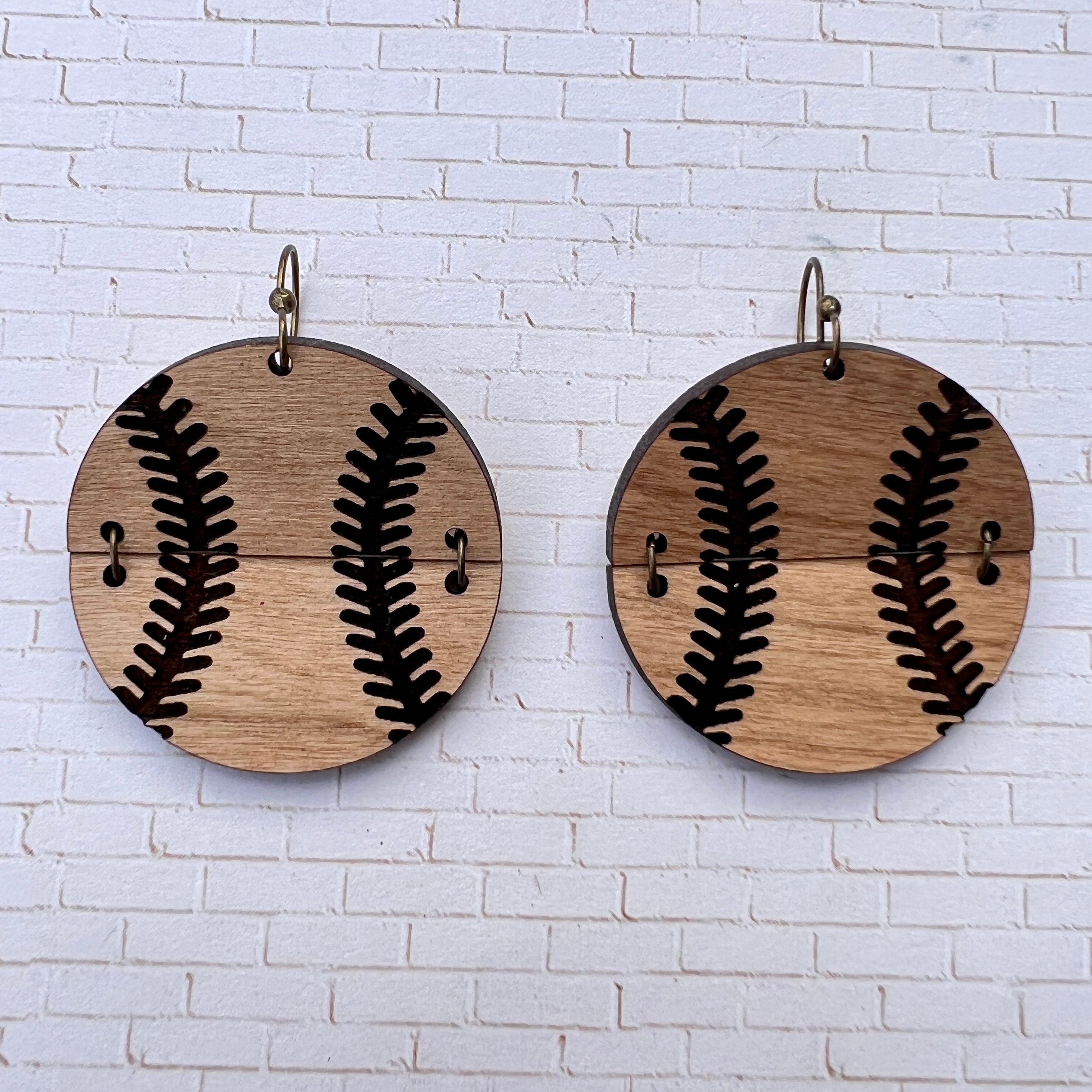 Baseball Earrings view 3