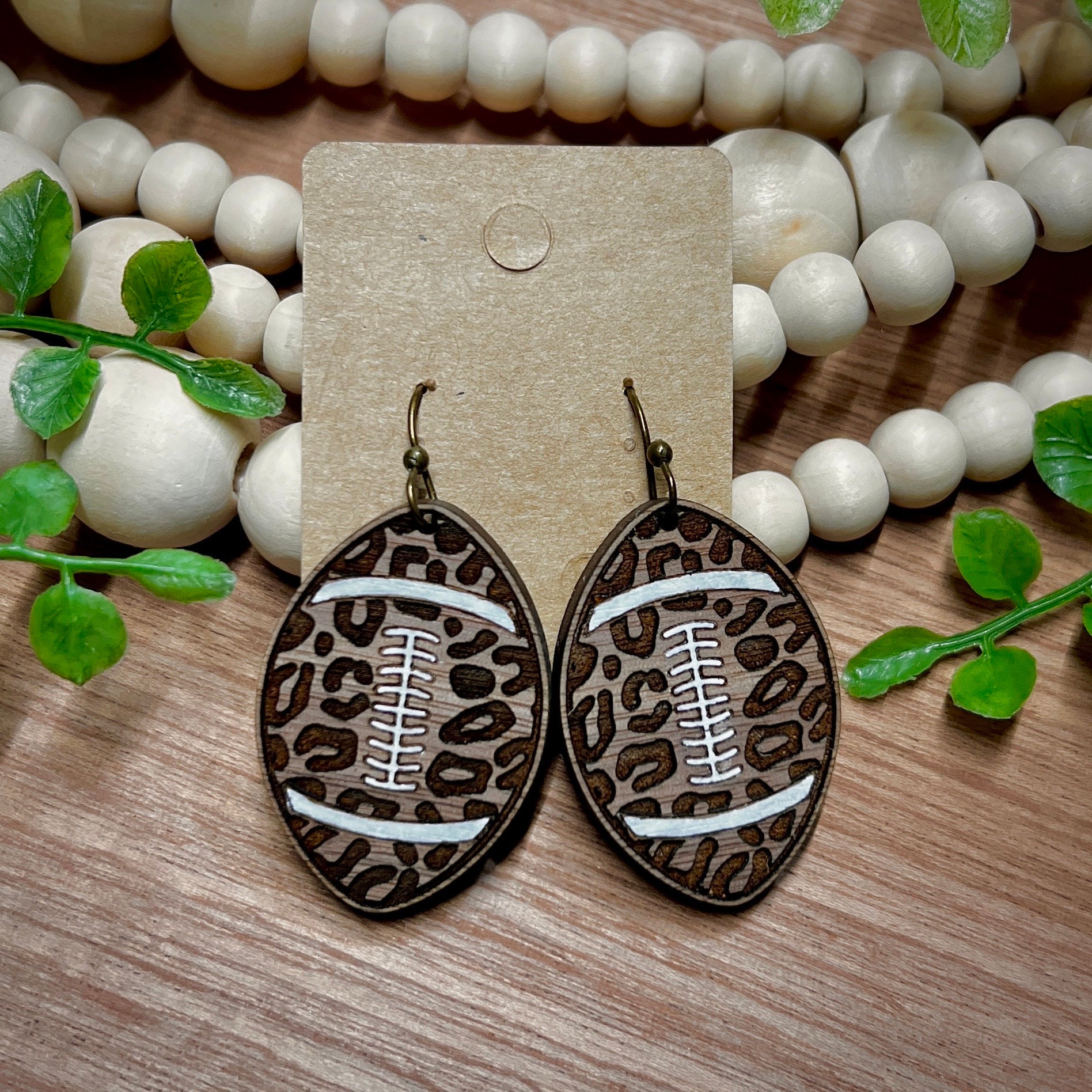 Football Earrings | Earrings | Leopard Earrings | Leopard...