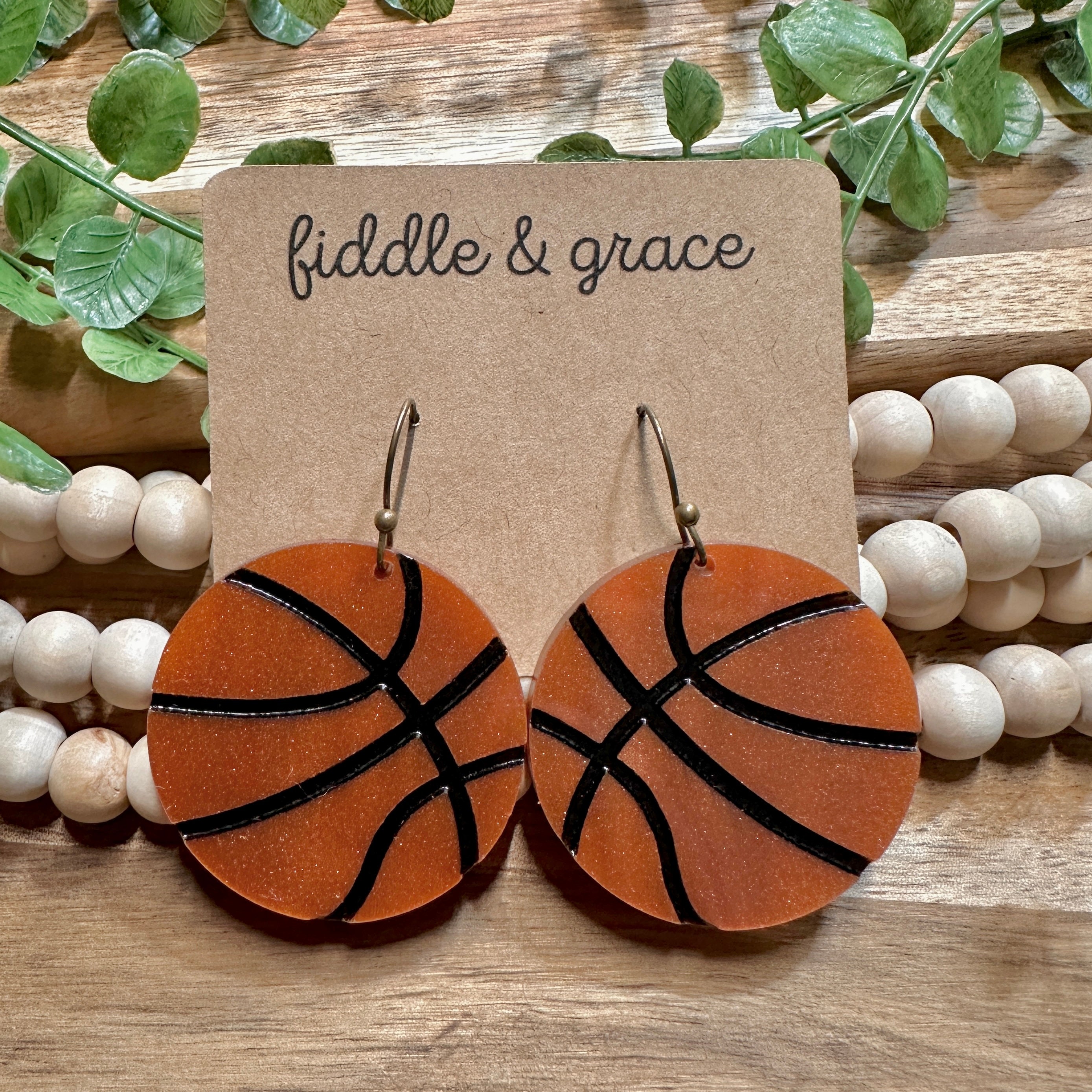 Basketball Earrings | Earrings | Basketball Earrings | Ba...