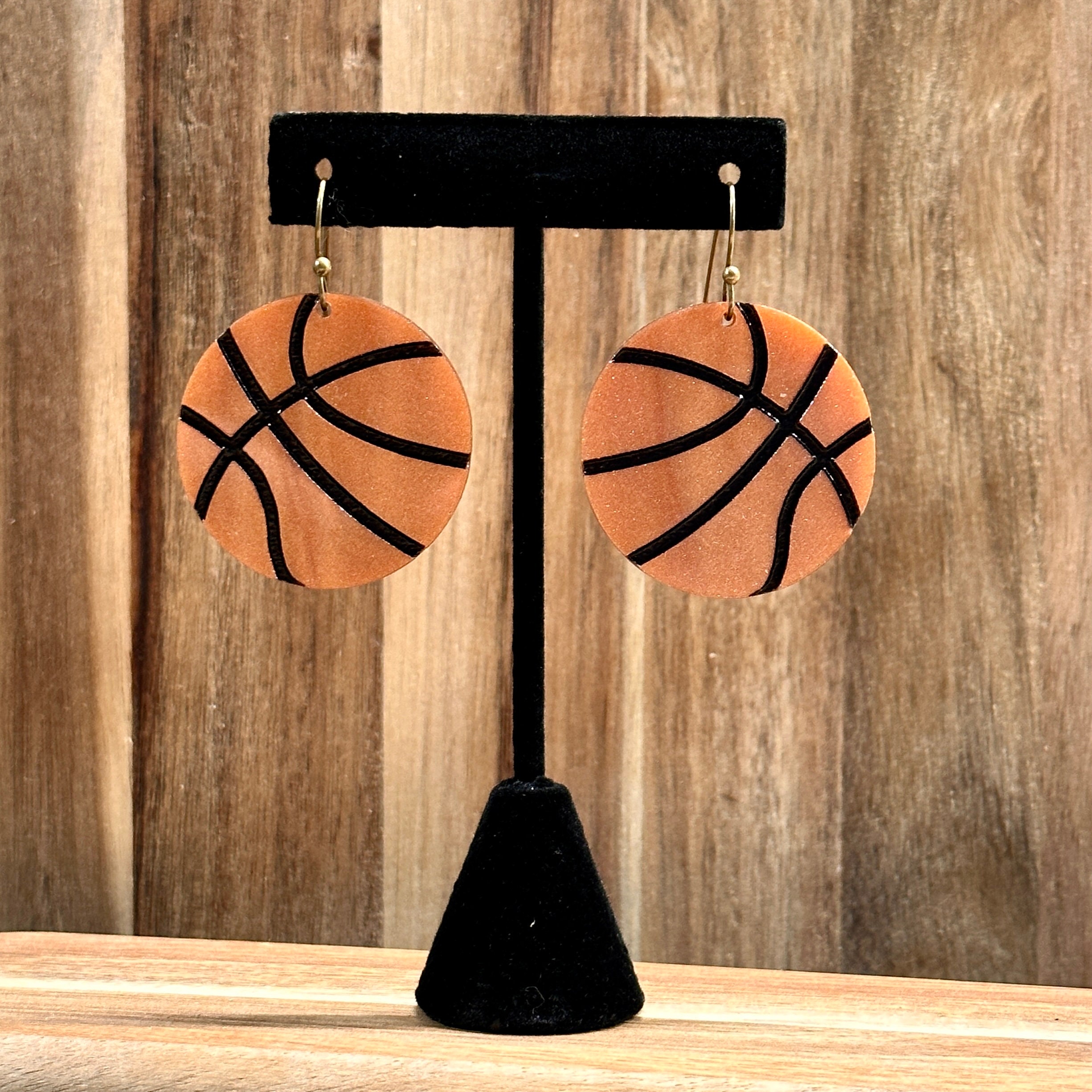 Basketball Earrings view 3