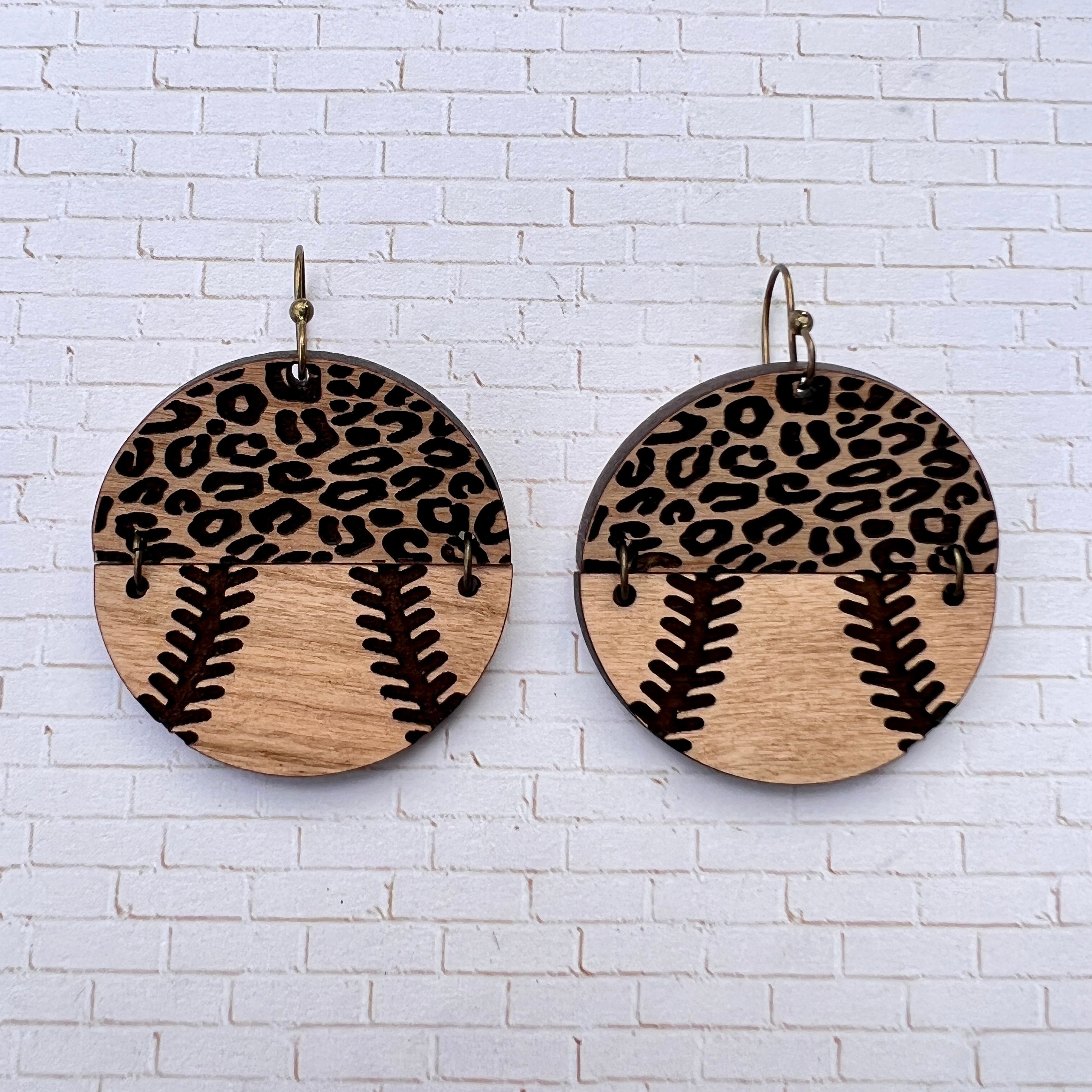 Baseball Earrings view 3