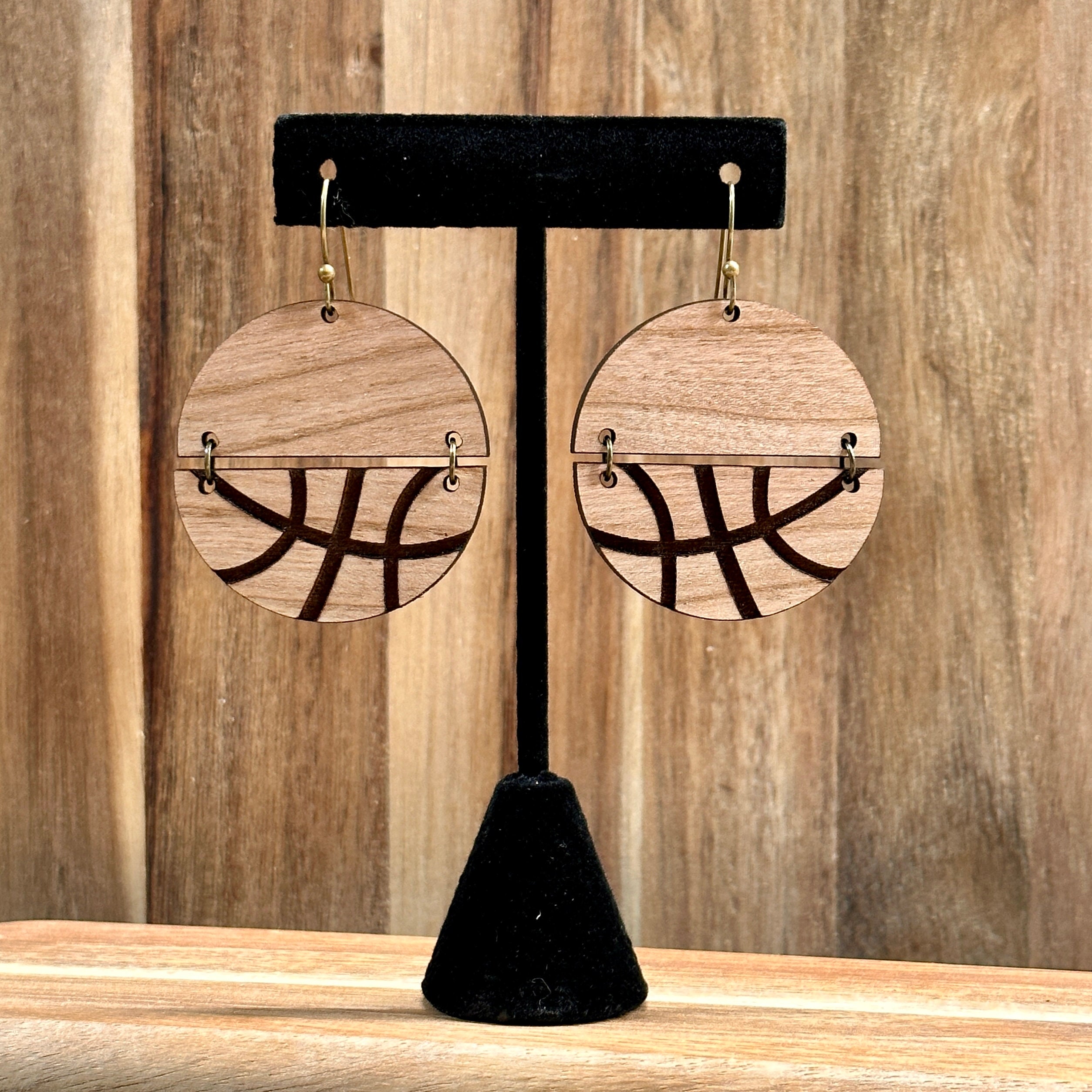 Basketball Earrings view 3
