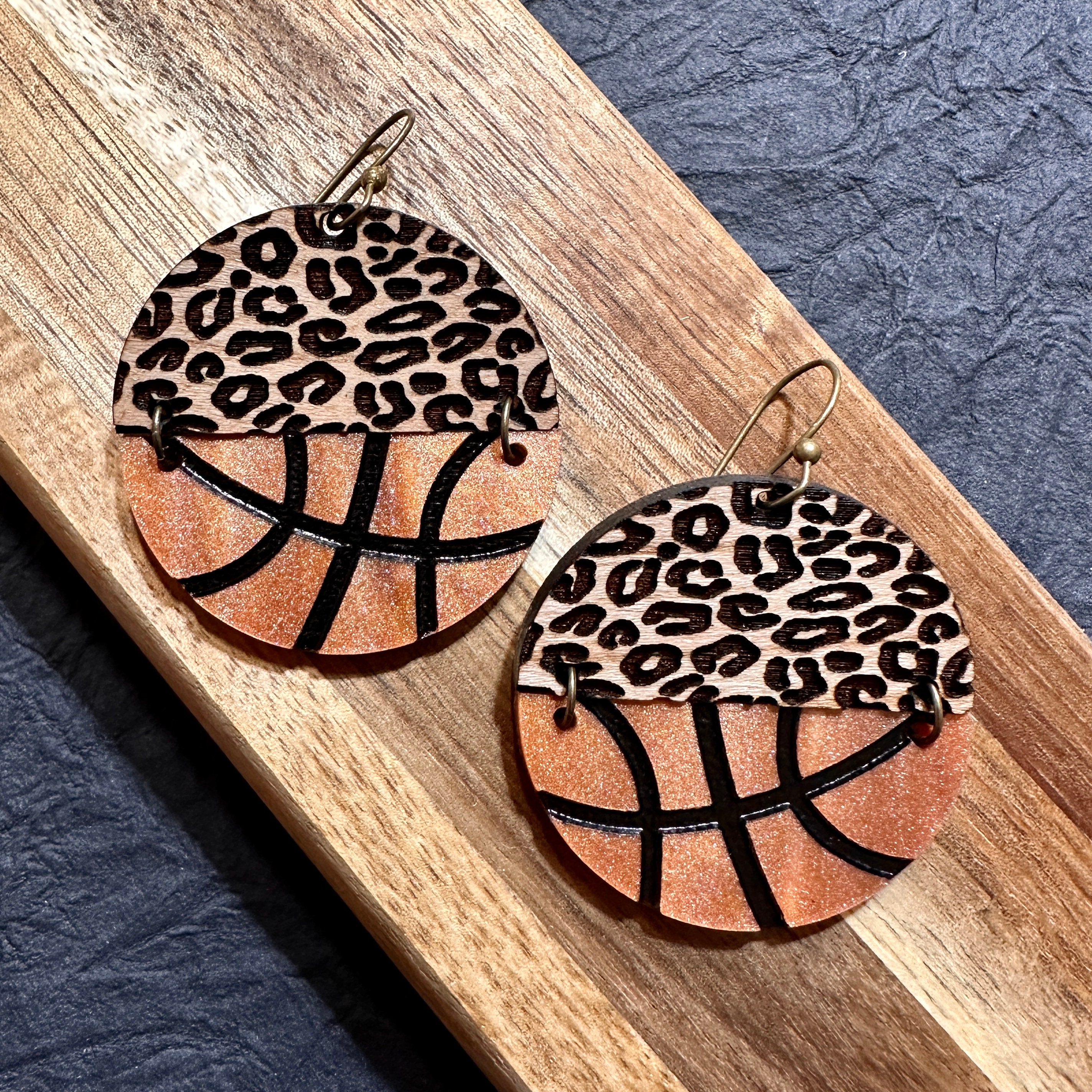 Basketball Earrings view 2