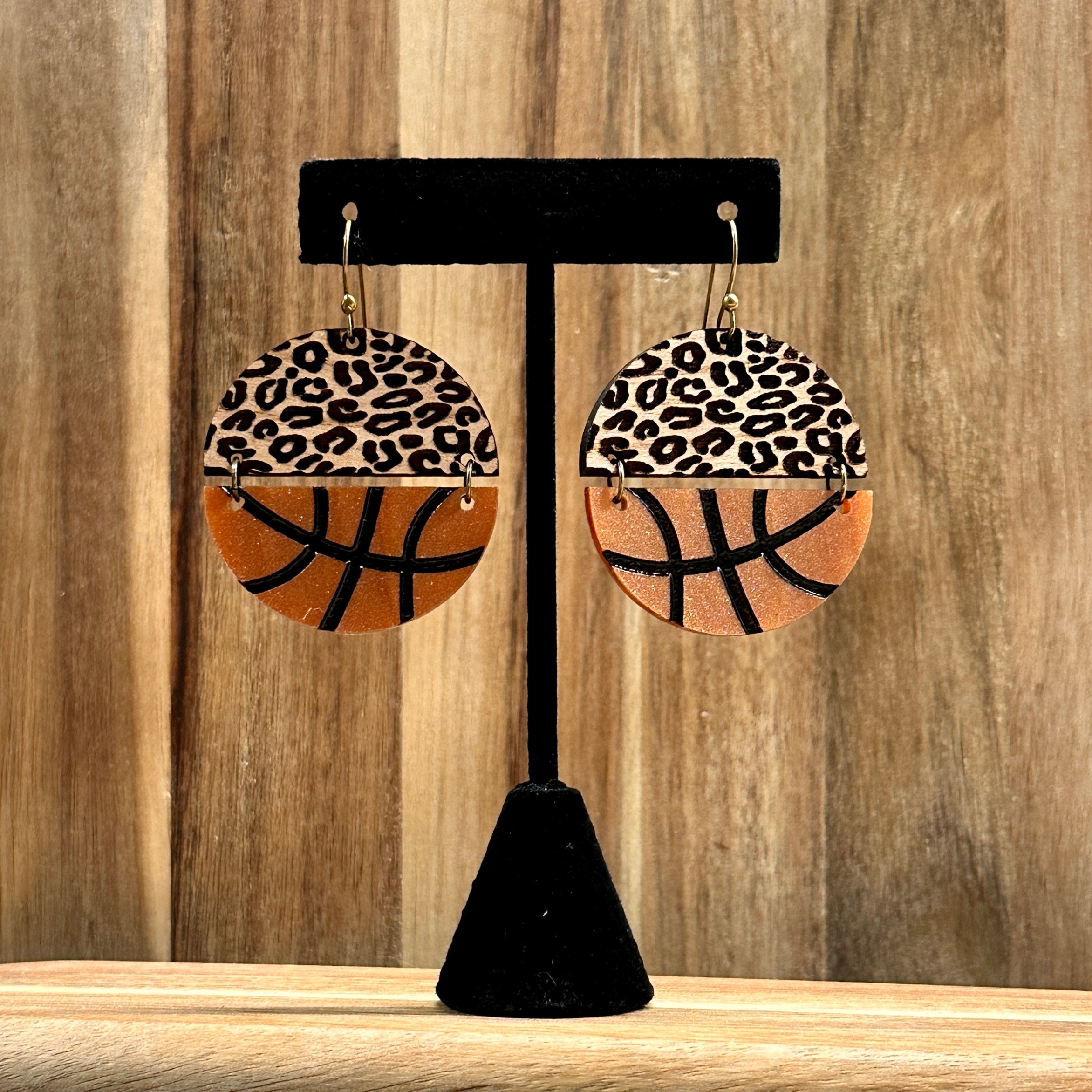 Basketball Earrings view 3