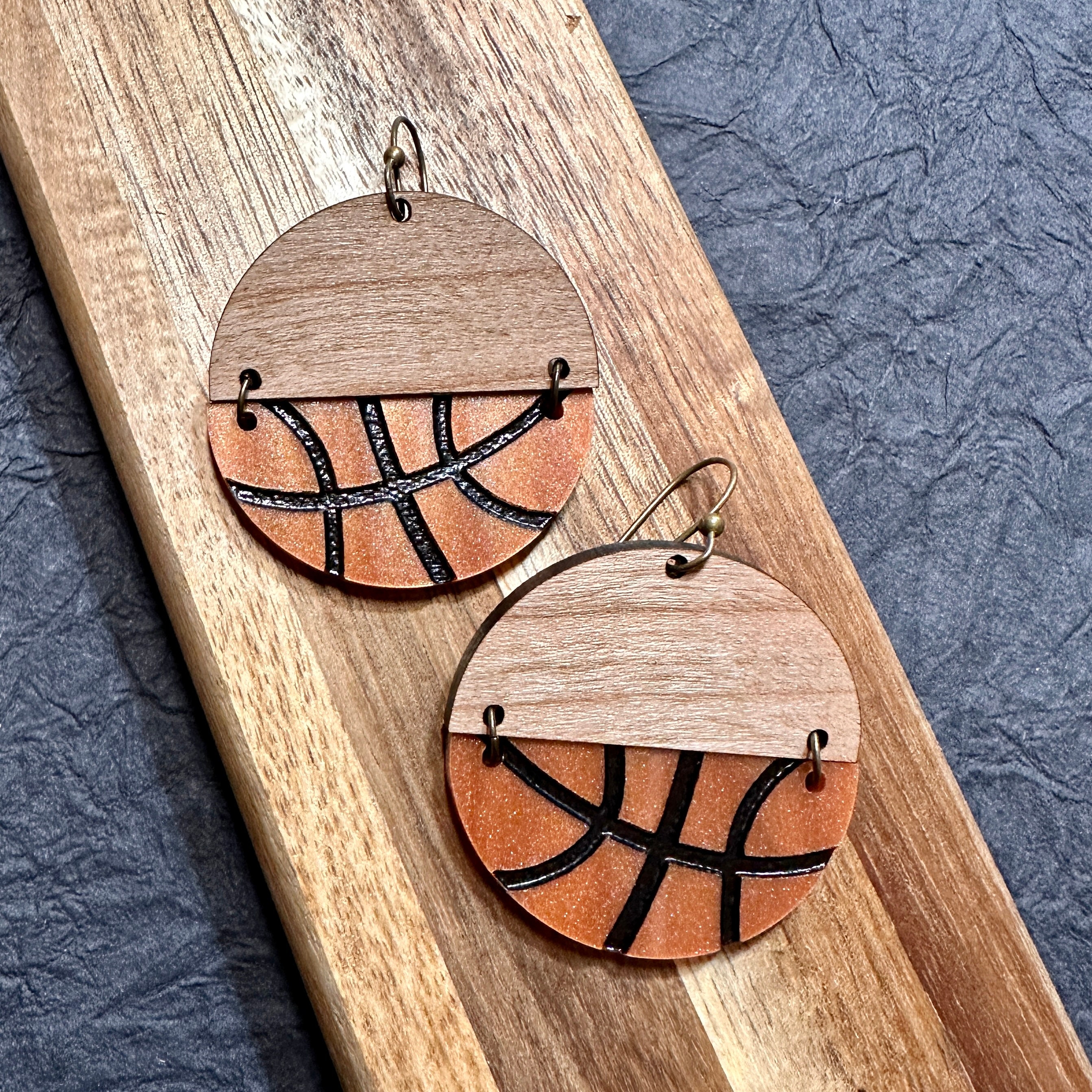 Basketball Earrings view 2